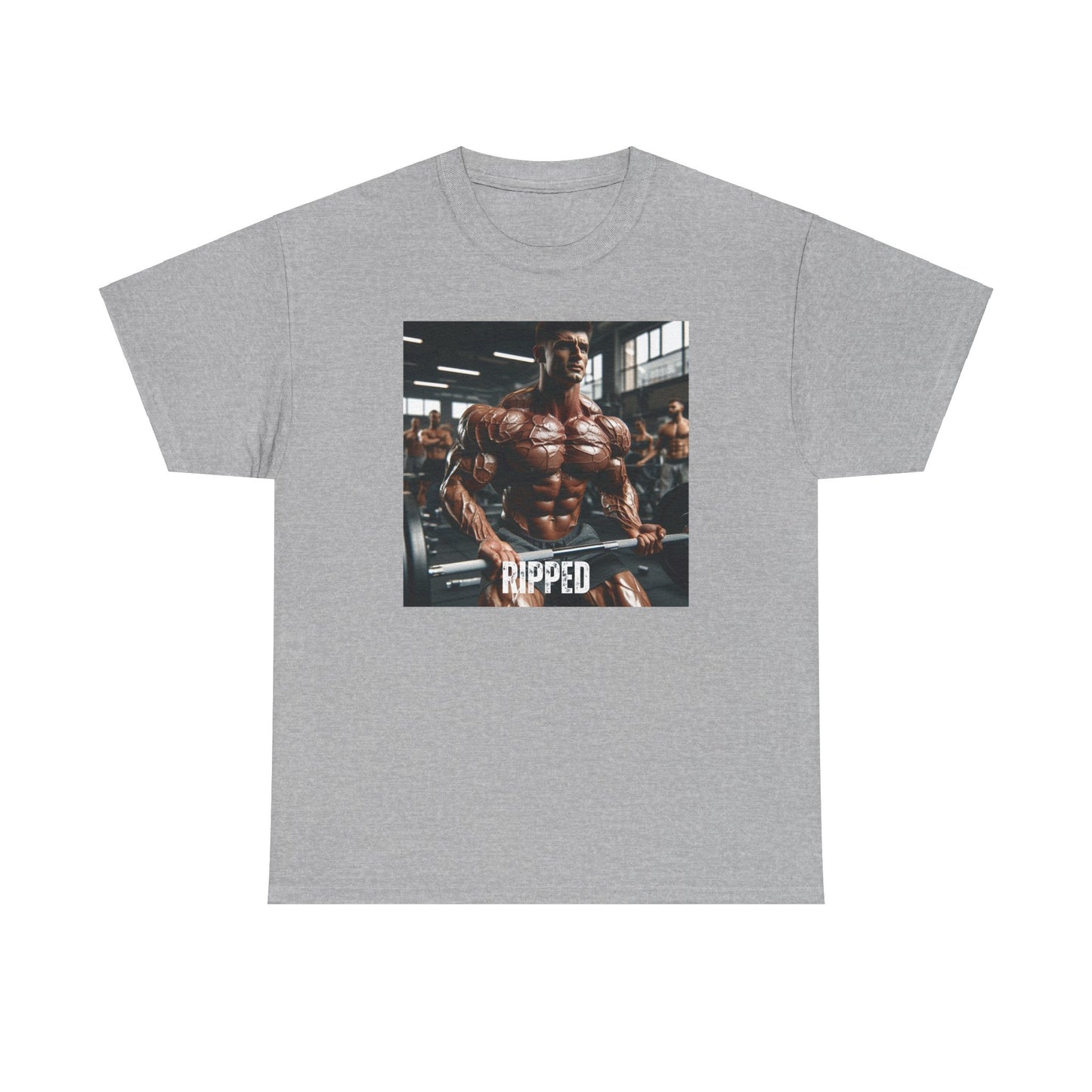 "Ripped" bodybuilding design Unisex Heavy Cotton Tee