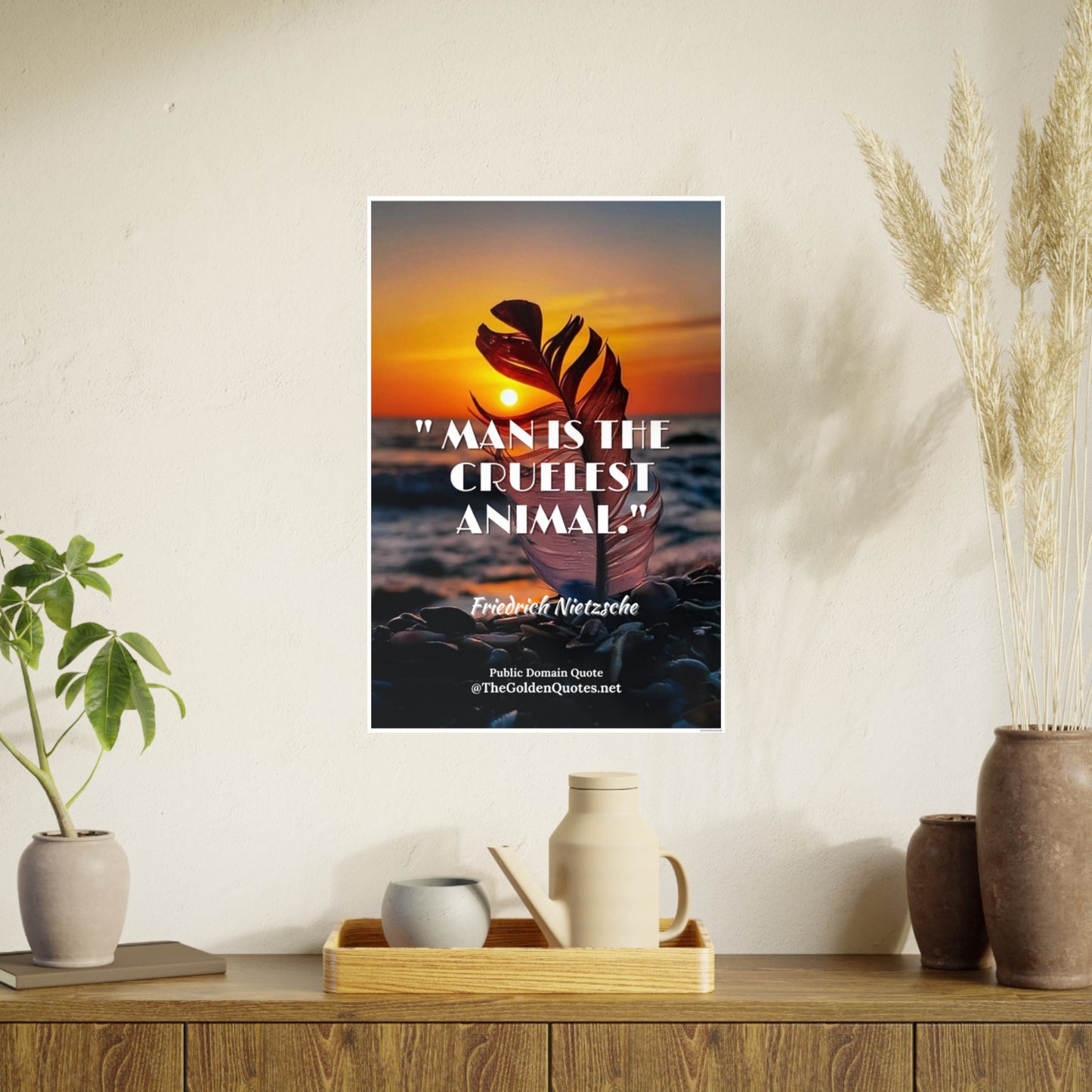 Man is the cruelest animal / Photo Art Paper Posters