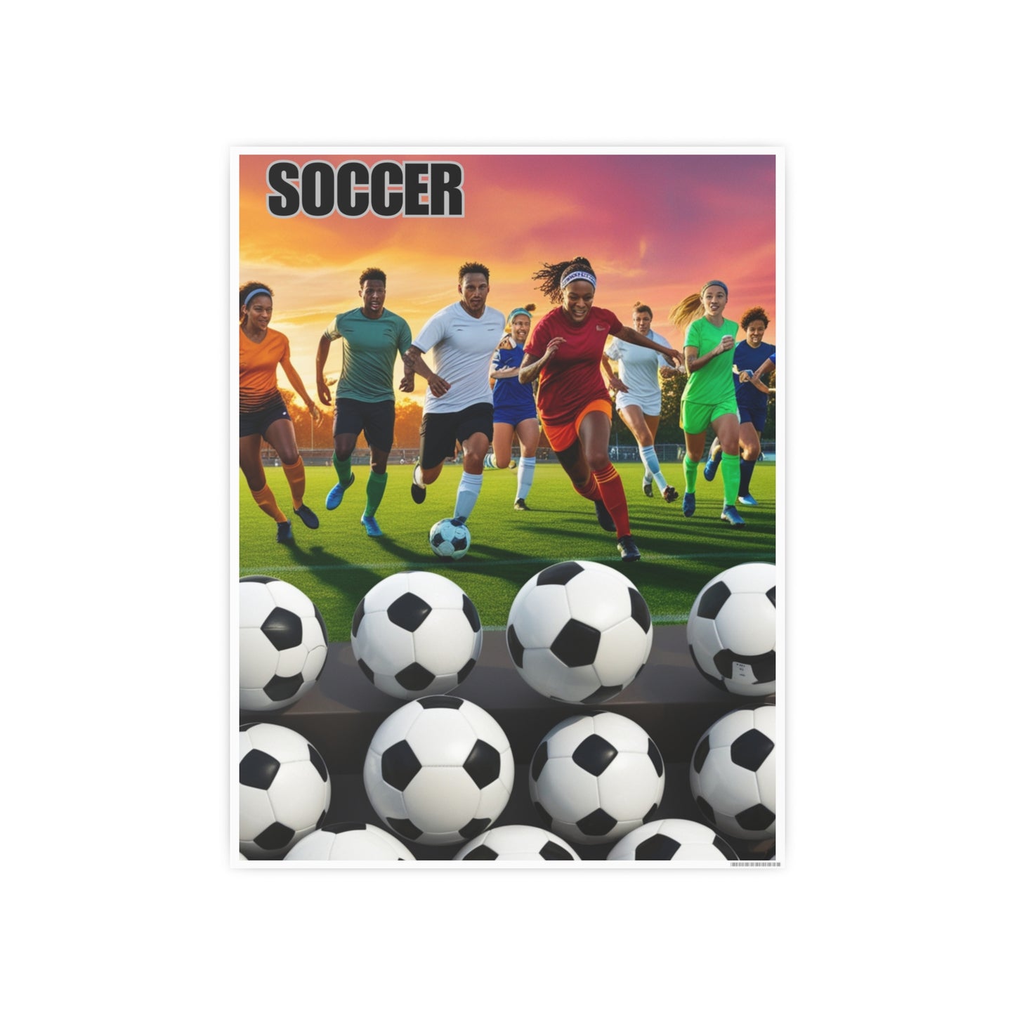 Soccer 2 (AI created) / Photo Art Paper Posters