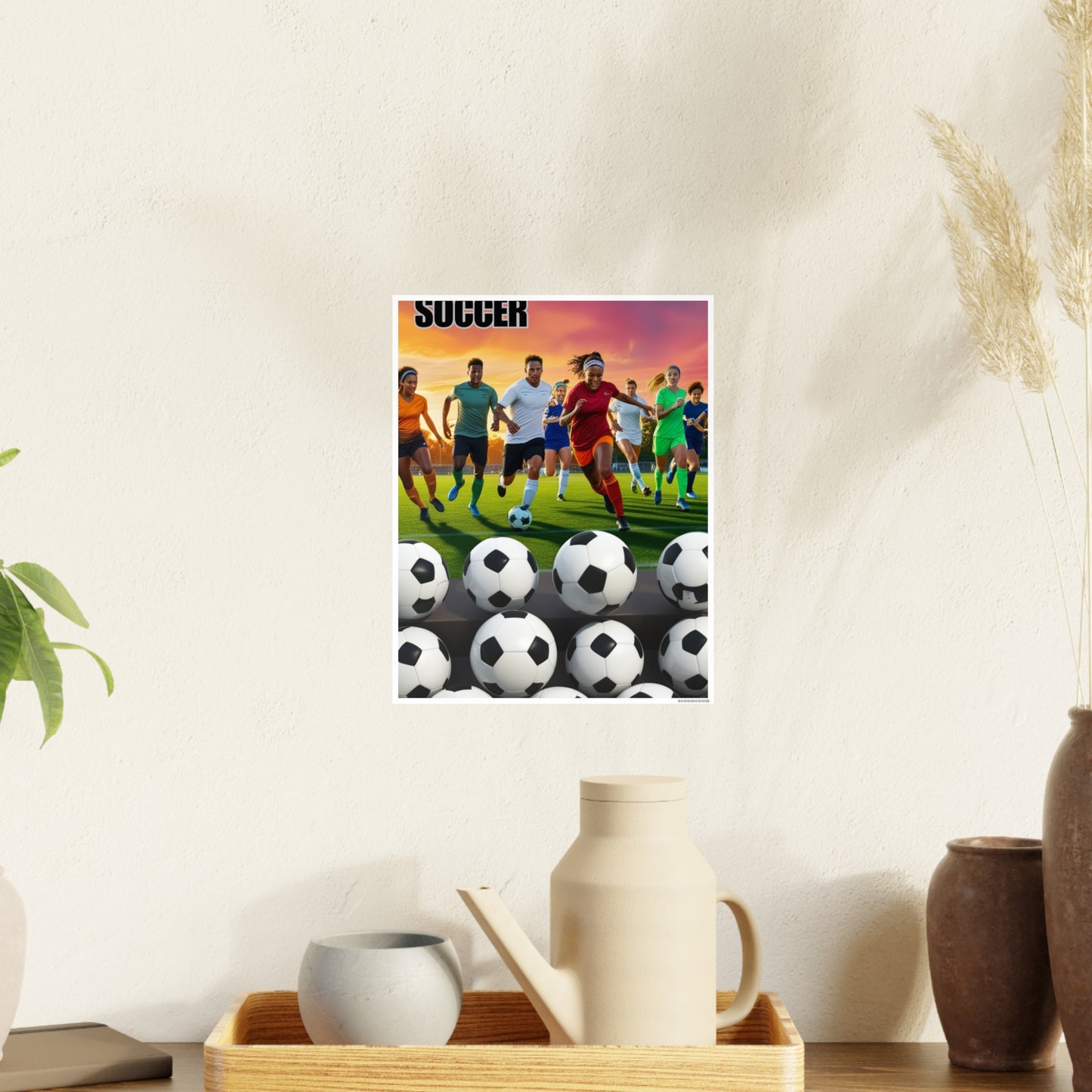 Soccer 2 (AI created) / Photo Art Paper Posters