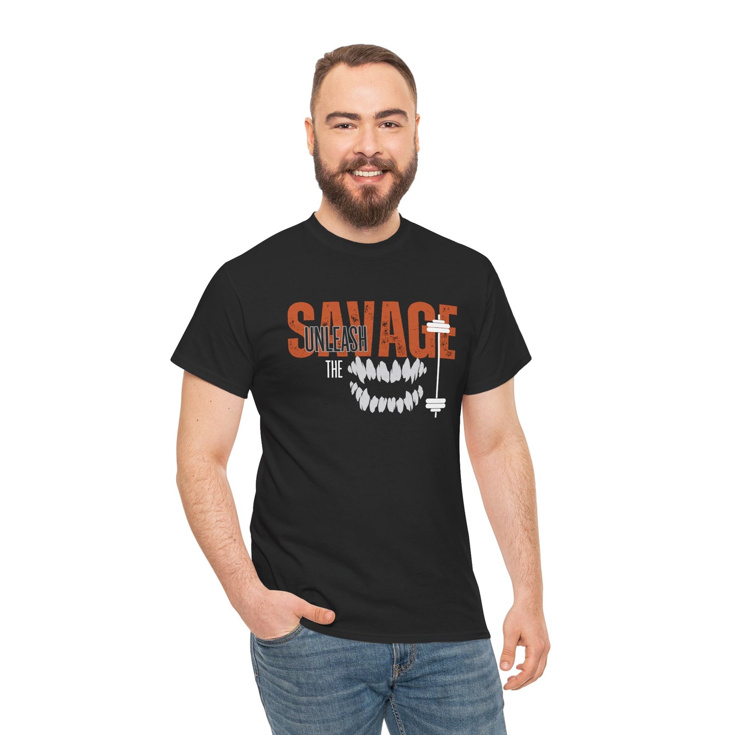 Unleash the Savage Unisex Heavy Cotton Tee