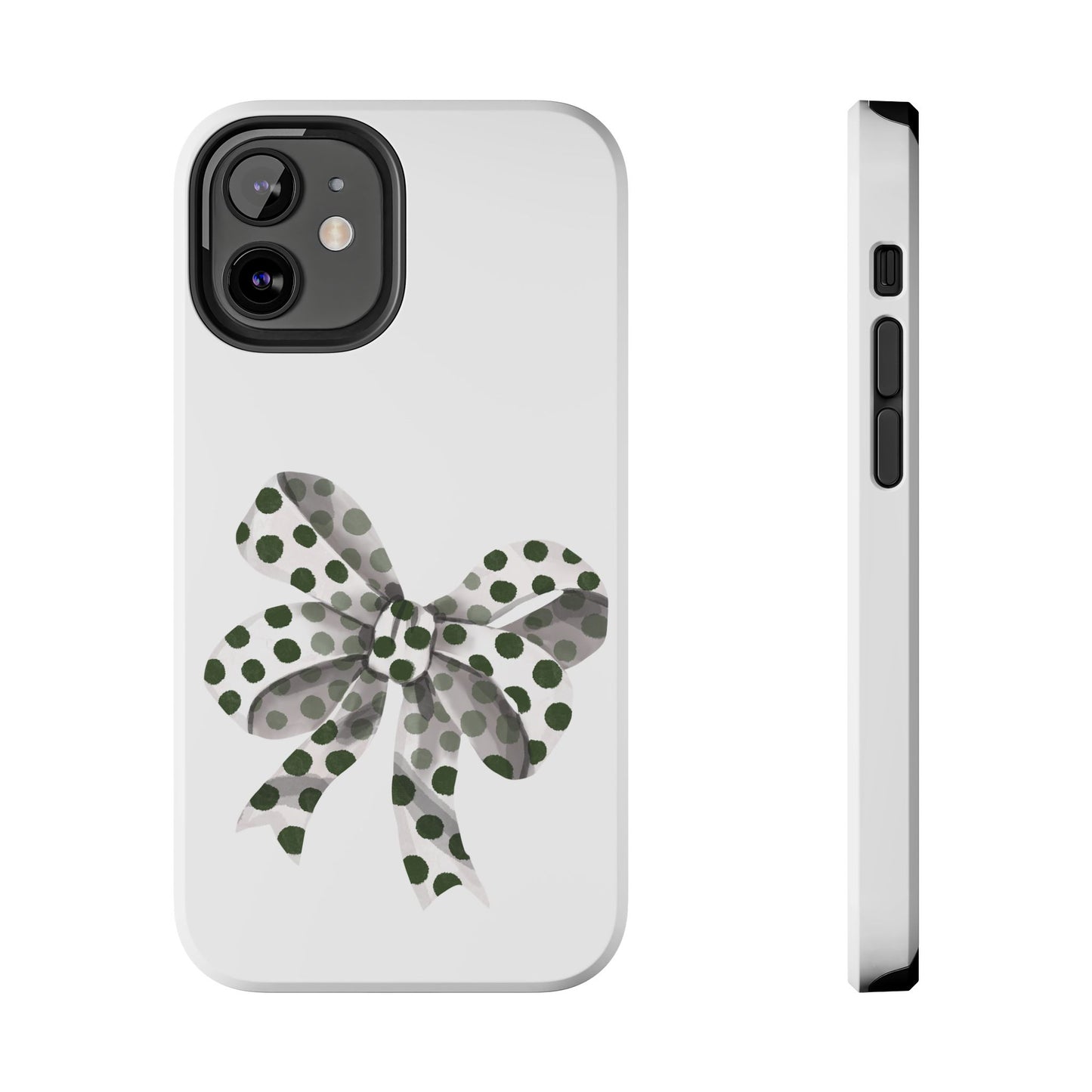 Polka dot bow / Tough Phone Cases
