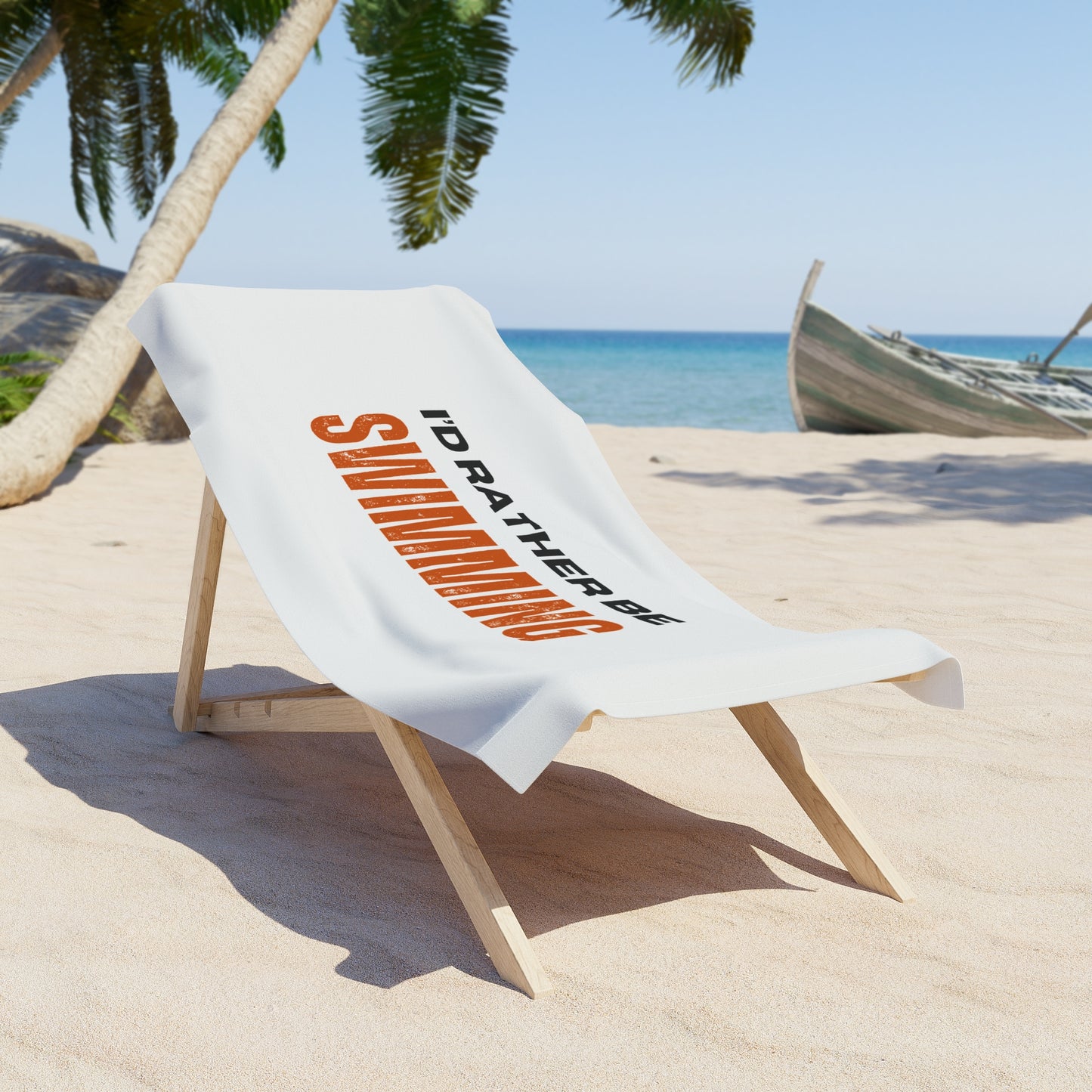 I'd rather be swimming / Beach Towel