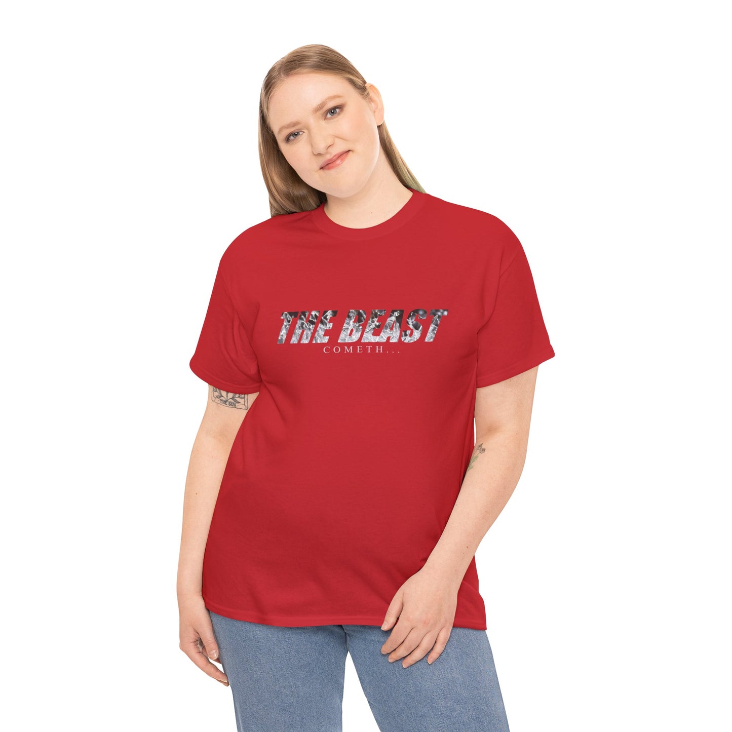The beast cometh Unisex Heavy Cotton Tee