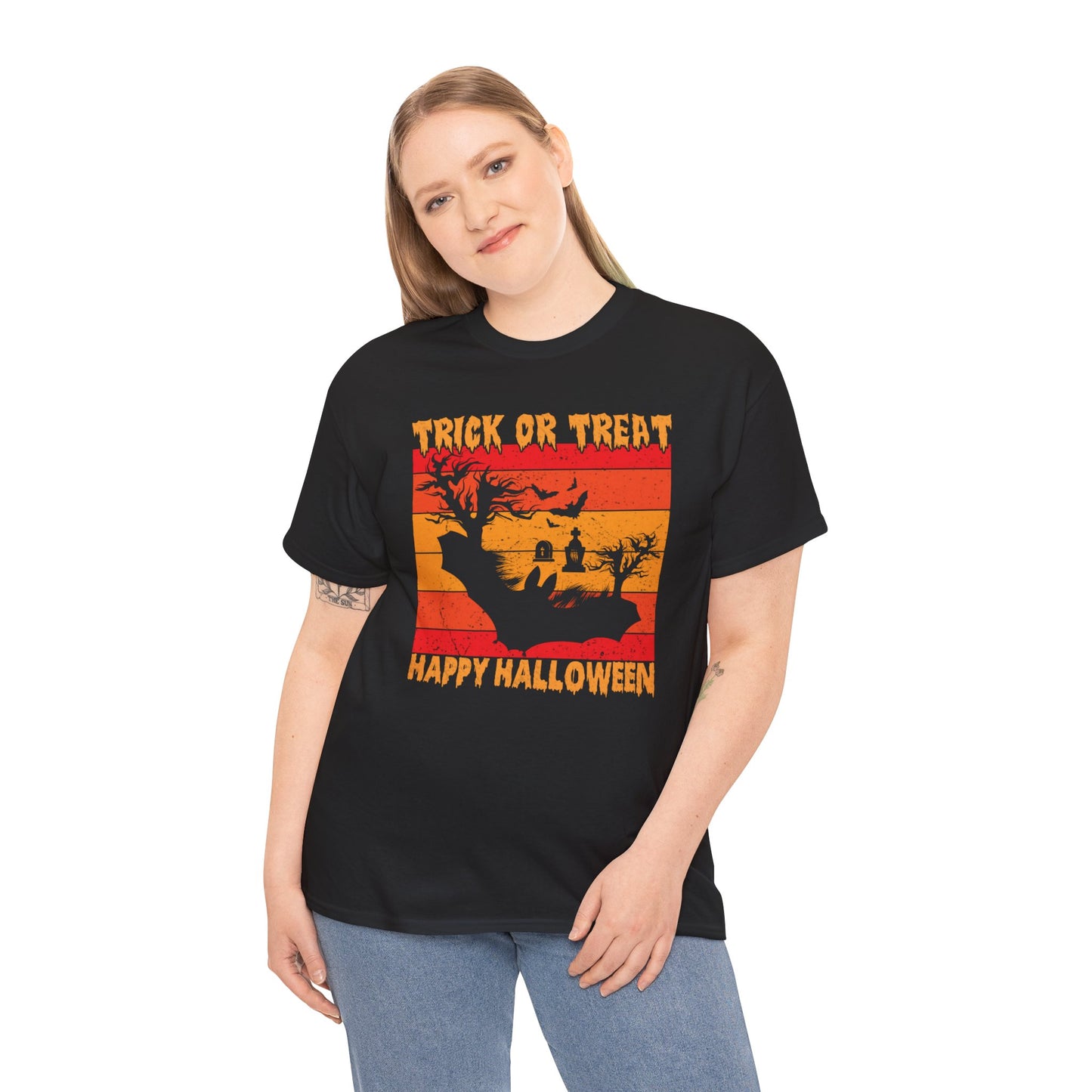 Trick or Treat / Halloween Unisex Heavy Cotton Tee