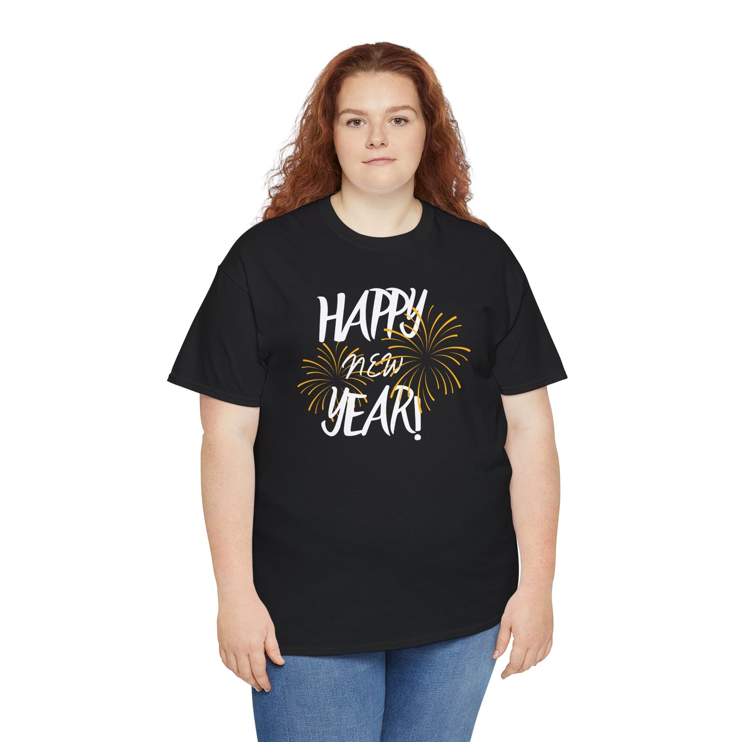 Happy New Year Unisex Heavy Cotton Tee
