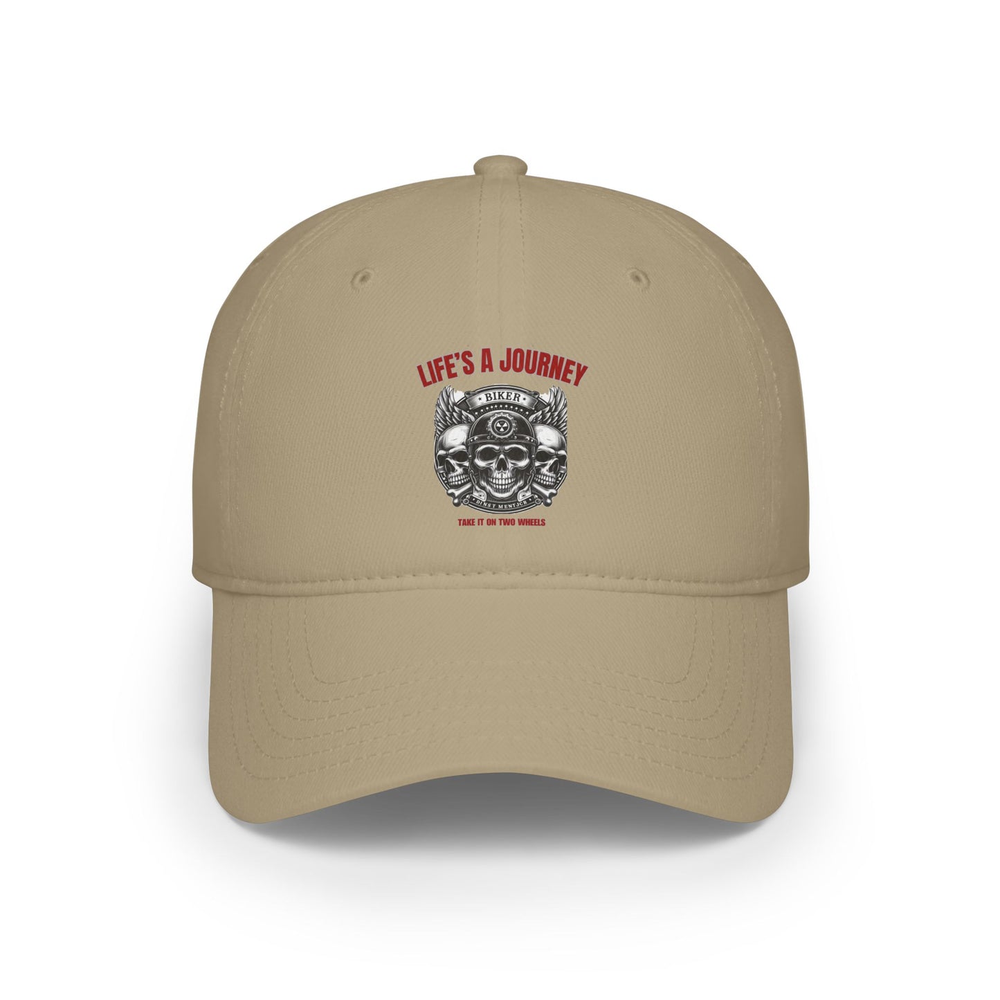 Life's a journey / take it on two wheels / Low Profile Baseball Cap
