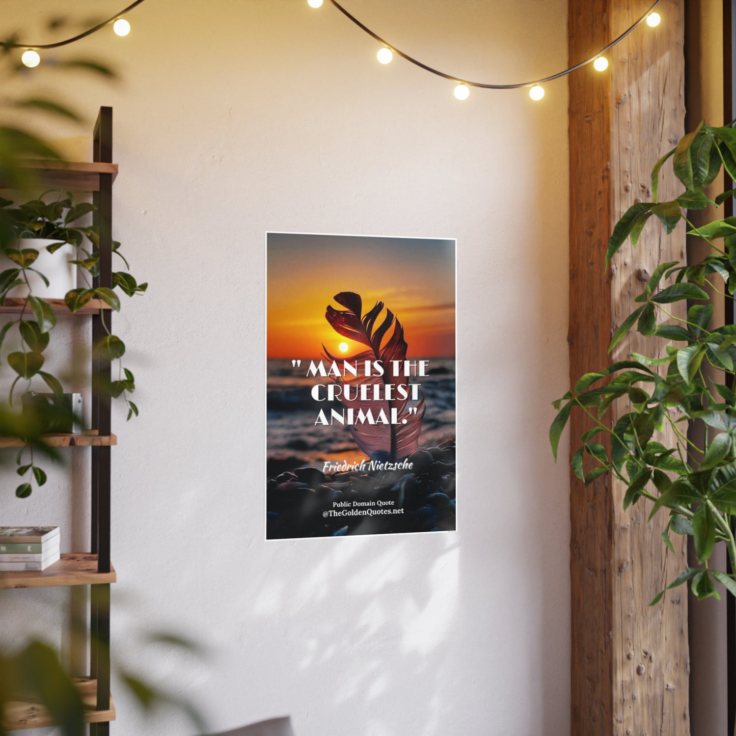 Man is the cruelest animal / Photo Art Paper Posters