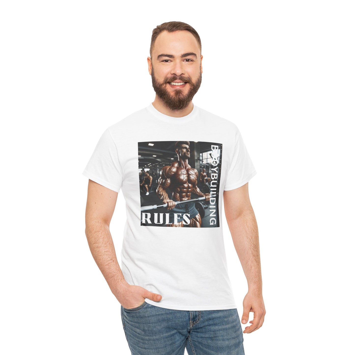 Bodybuilding Rules Unisex Heavy Cotton Tee