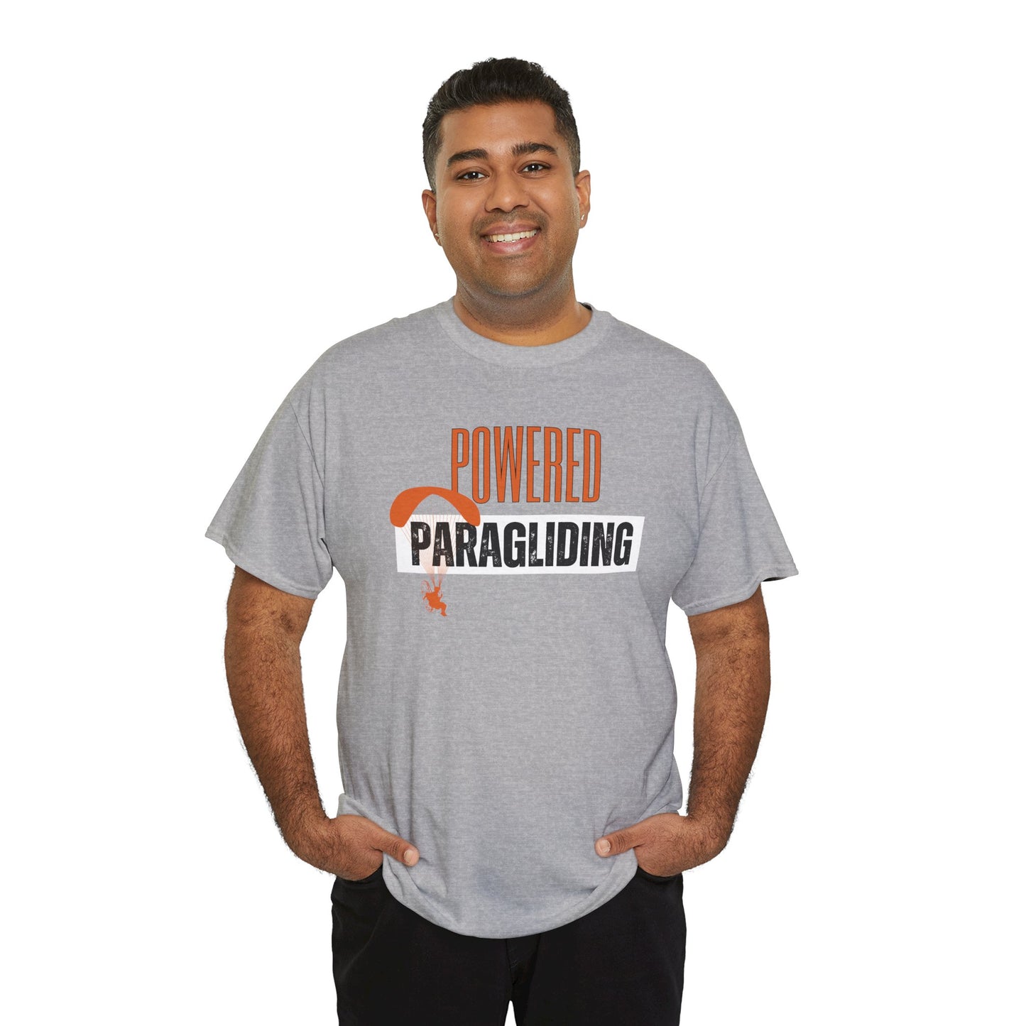 Powered Paragliding Unisex Heavy Cotton Tee