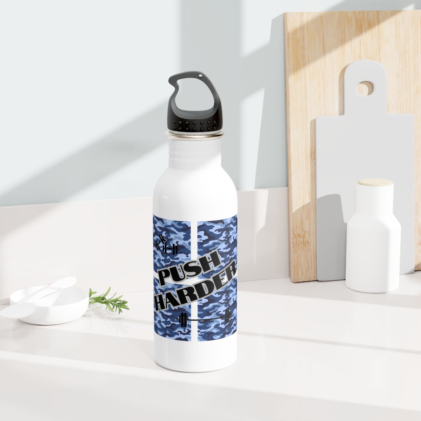 Push Harder / Stainless Steel Water Bottle