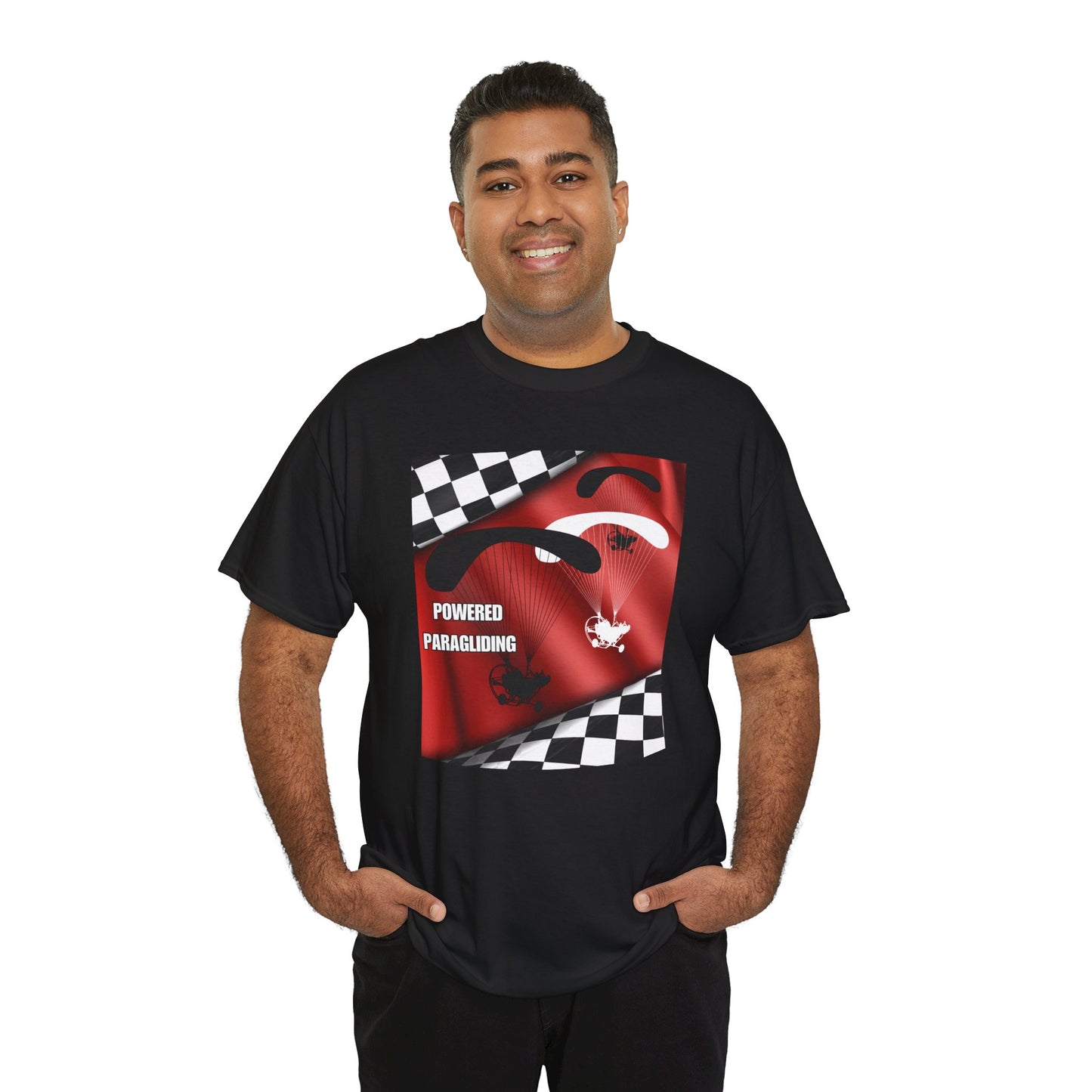 Powered Paragliding Unisex Heavy Cotton Tee