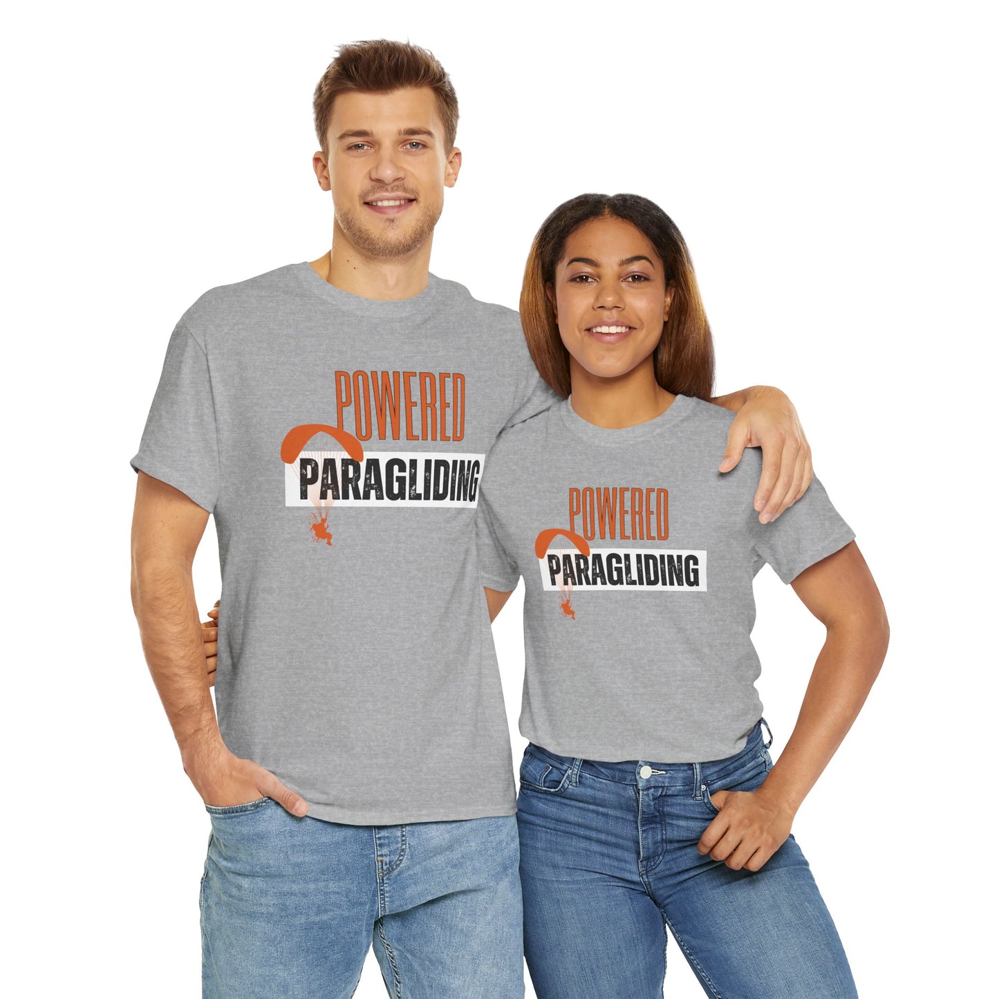 Powered Paragliding Unisex Heavy Cotton Tee