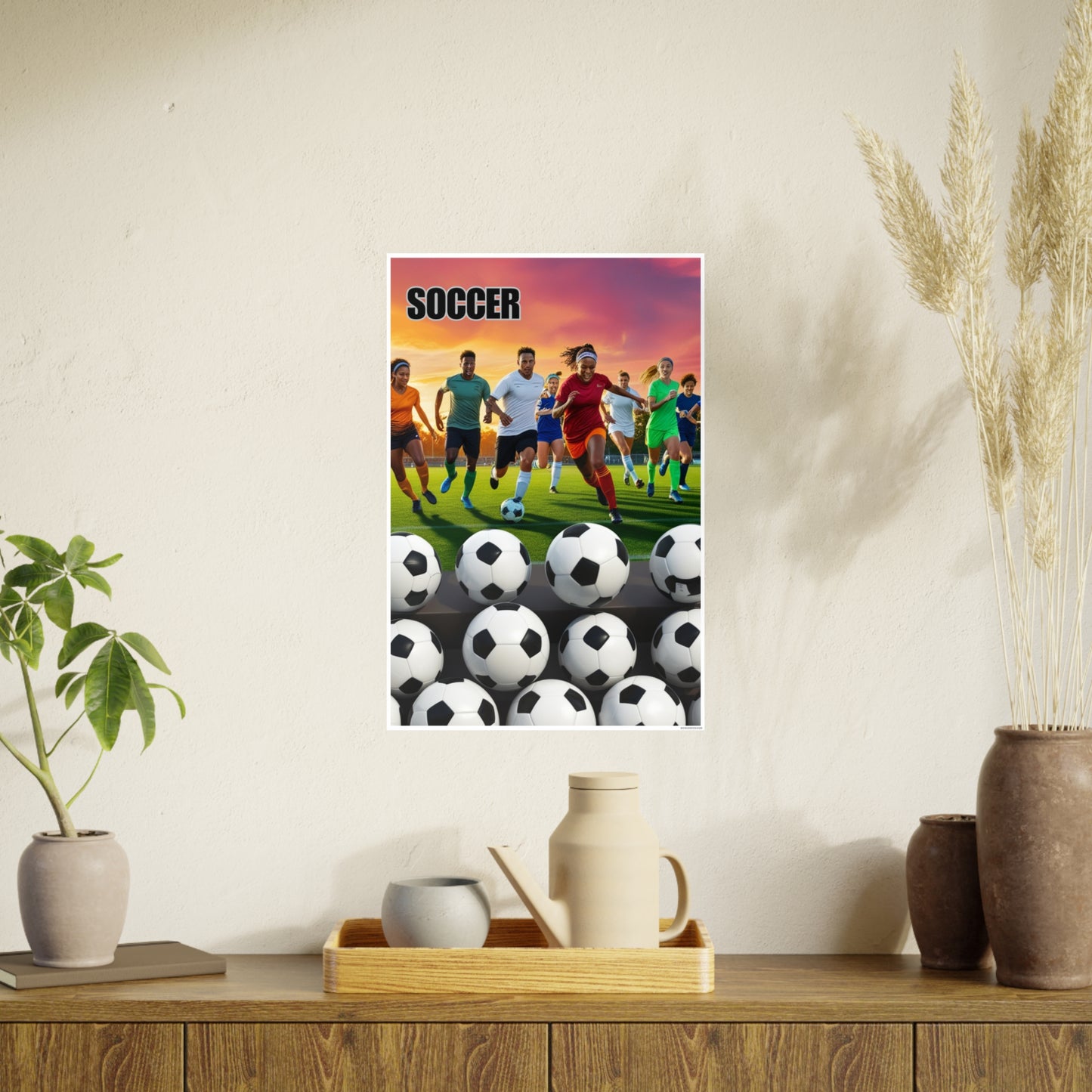 Soccer 2 (AI created) / Photo Art Paper Posters