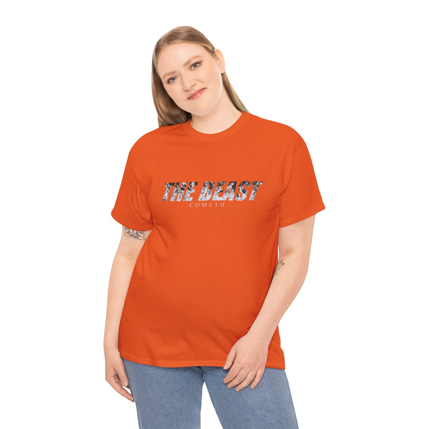 The beast cometh Unisex Heavy Cotton Tee