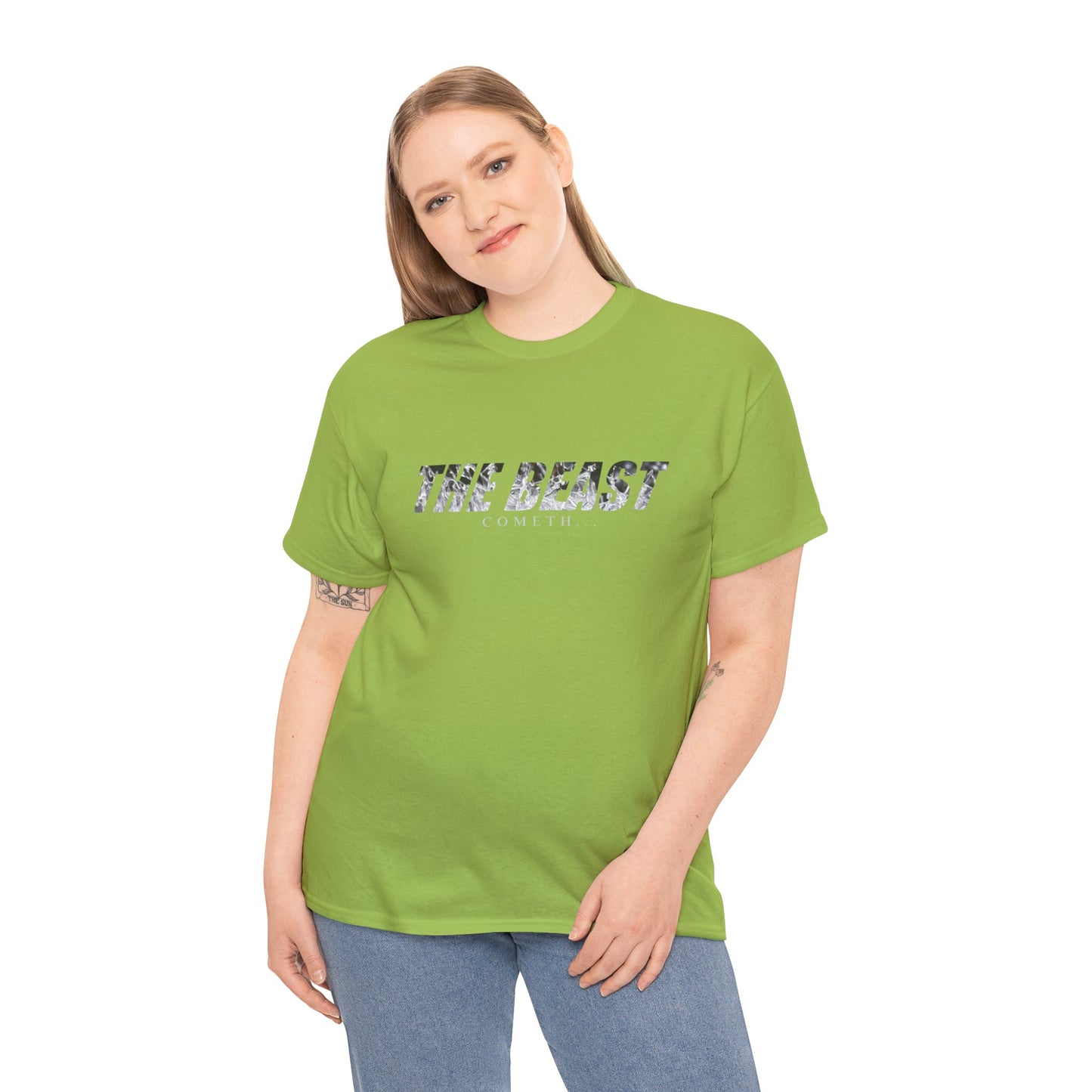 The beast cometh Unisex Heavy Cotton Tee