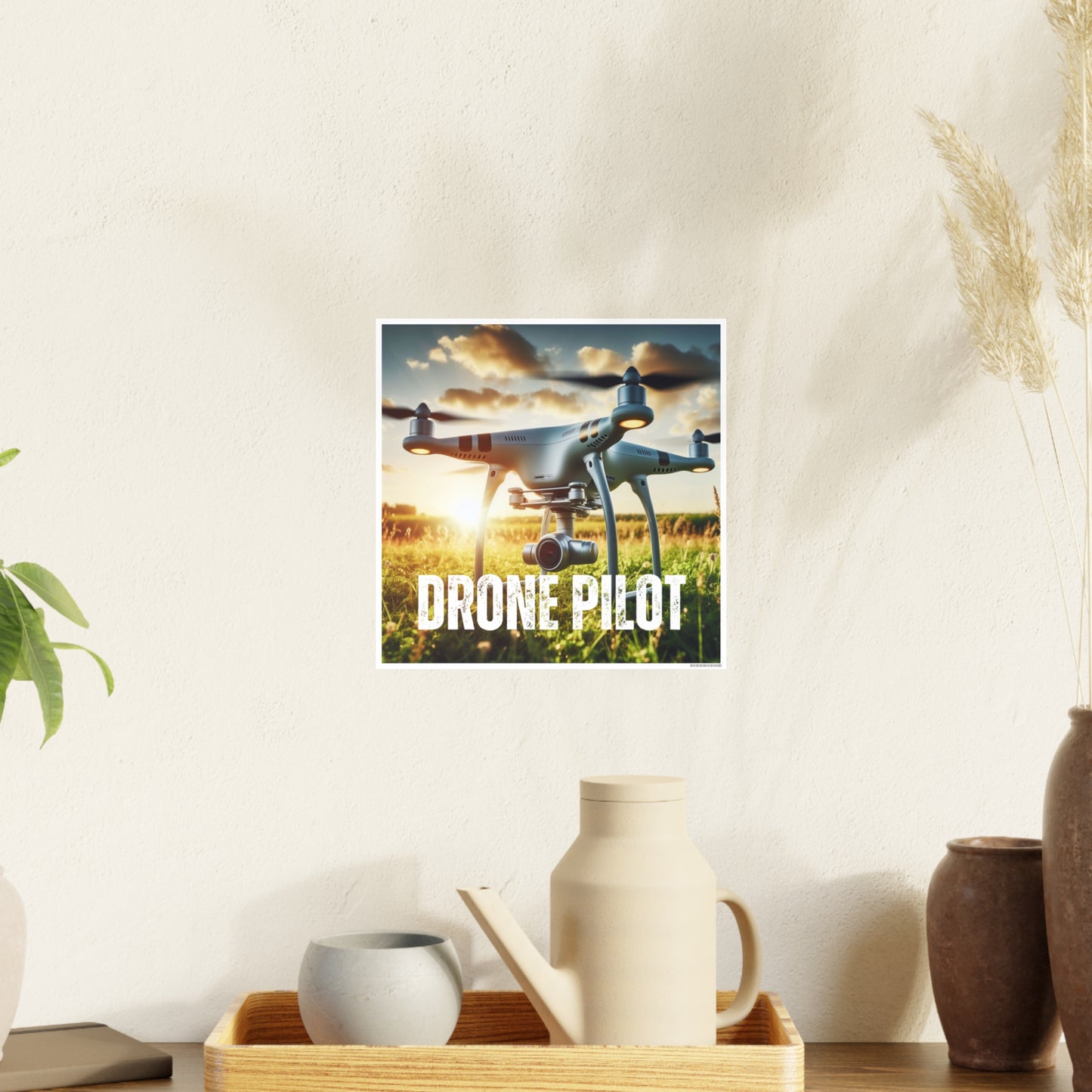 Drone Pilot 1 (AI created) / Photo Art Paper Posters