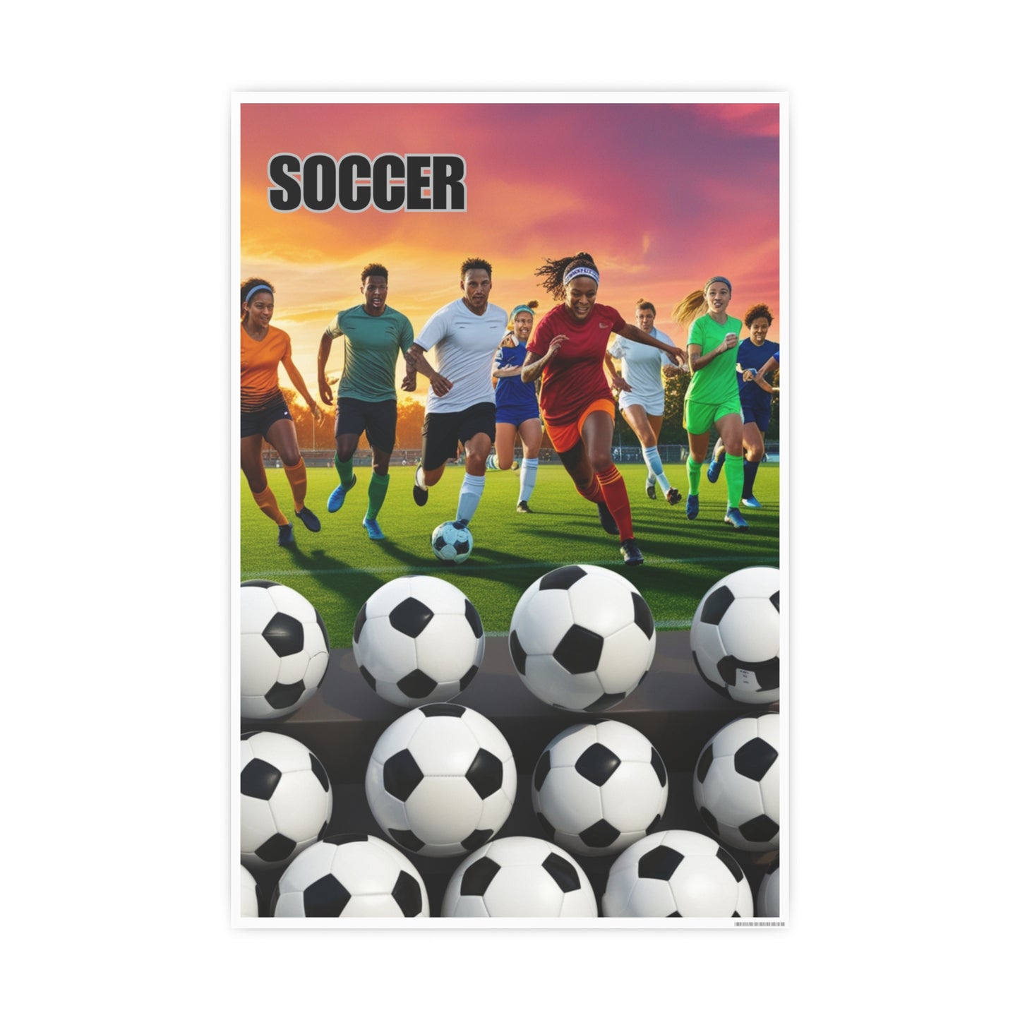 Soccer 2 (AI created) / Photo Art Paper Posters