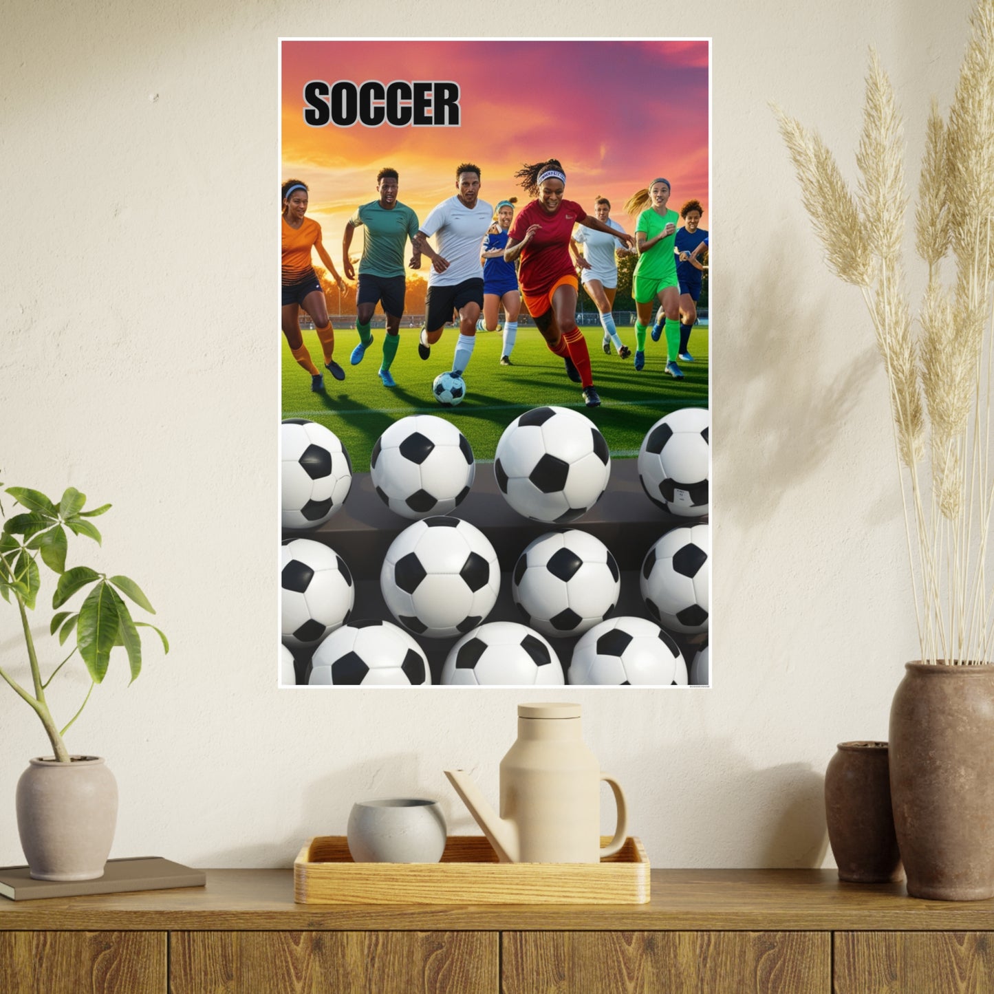Soccer 2 (AI created) / Photo Art Paper Posters
