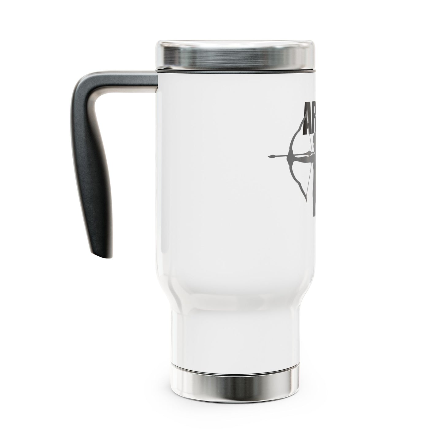 Archery Mastery / Stainless Steel Travel Mug with Handle, 14oz