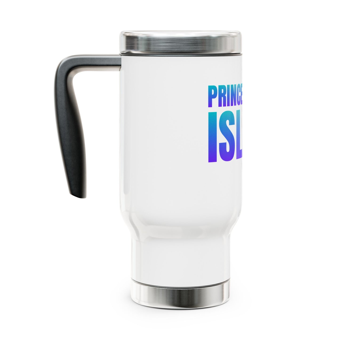 Prince Edward Island / Stainless Steel Travel Mug with Handle, 14oz