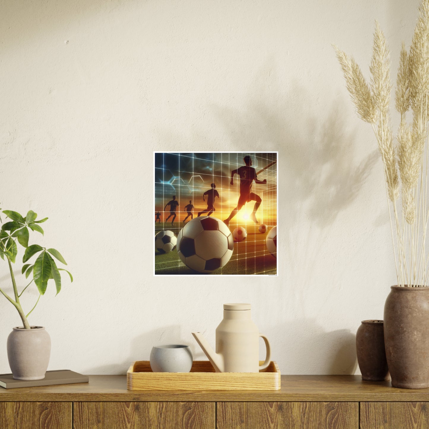 Soccer (AI created) / Photo Art Paper Posters
