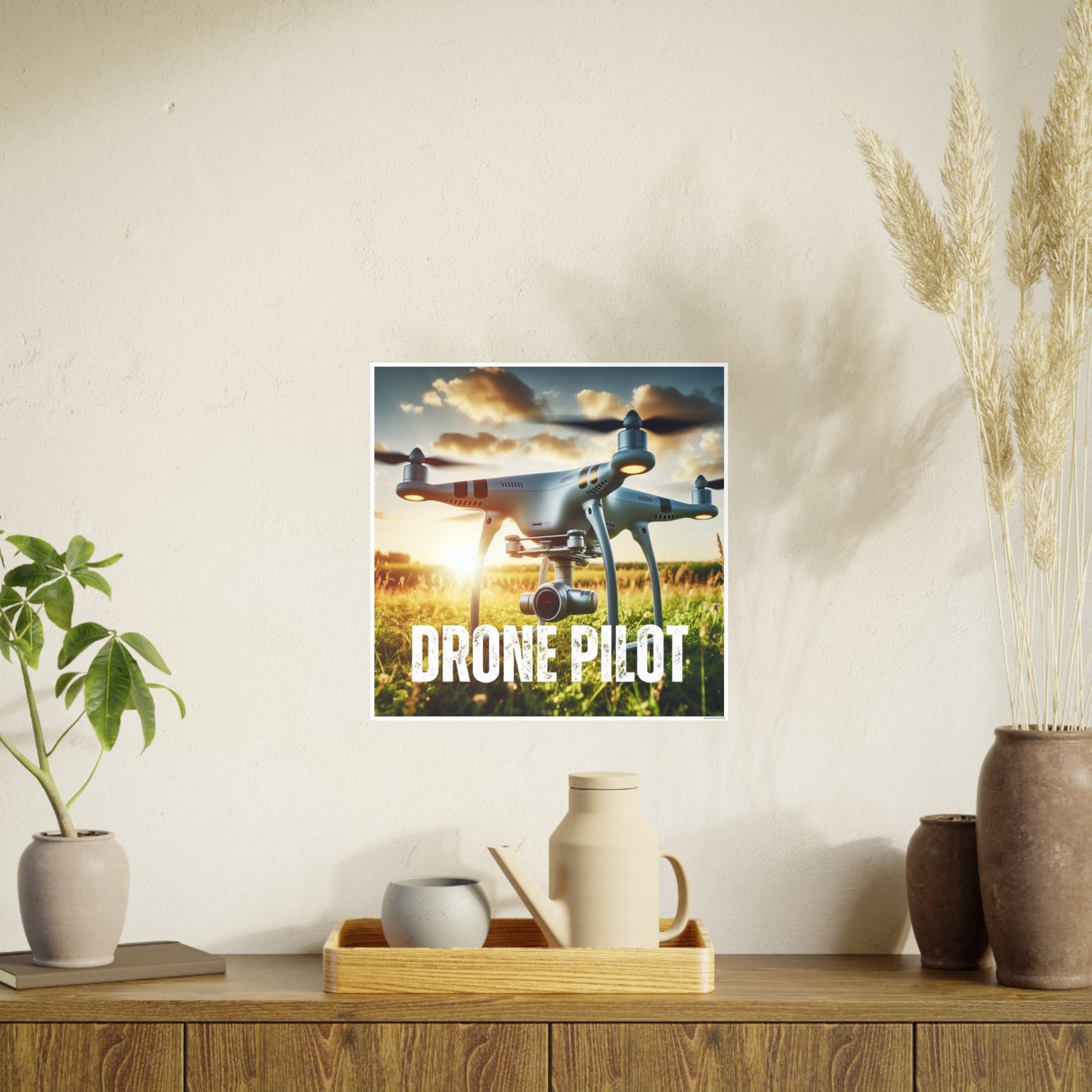 Drone Pilot 1 (AI created) / Photo Art Paper Posters