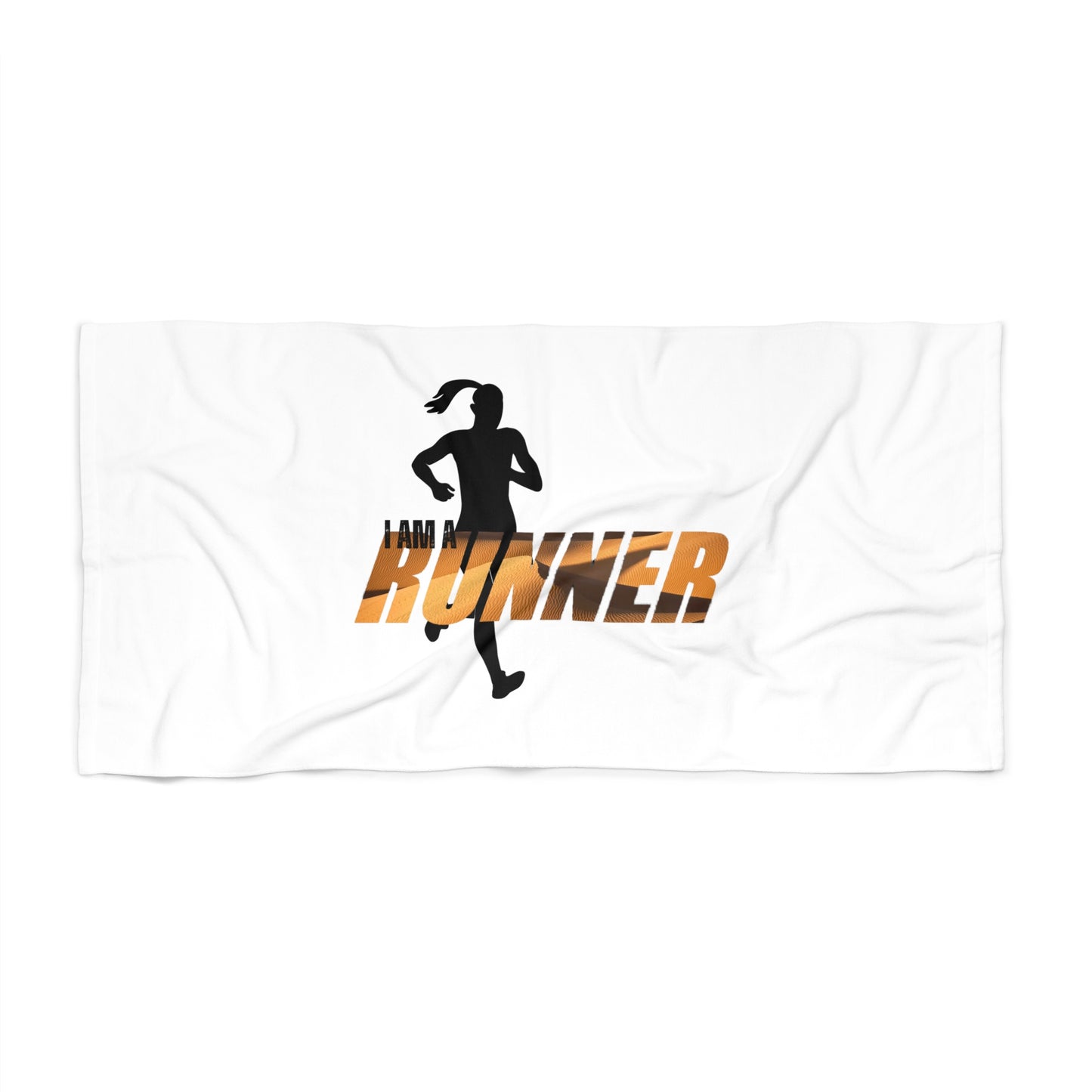 I am a RUNNER / Beach Towel