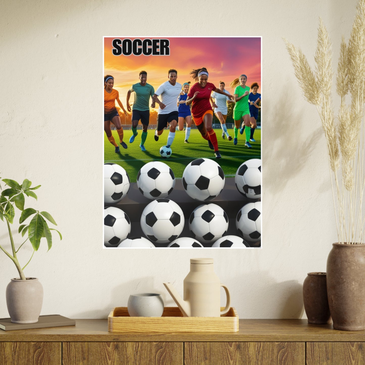 Soccer 2 (AI created) / Photo Art Paper Posters