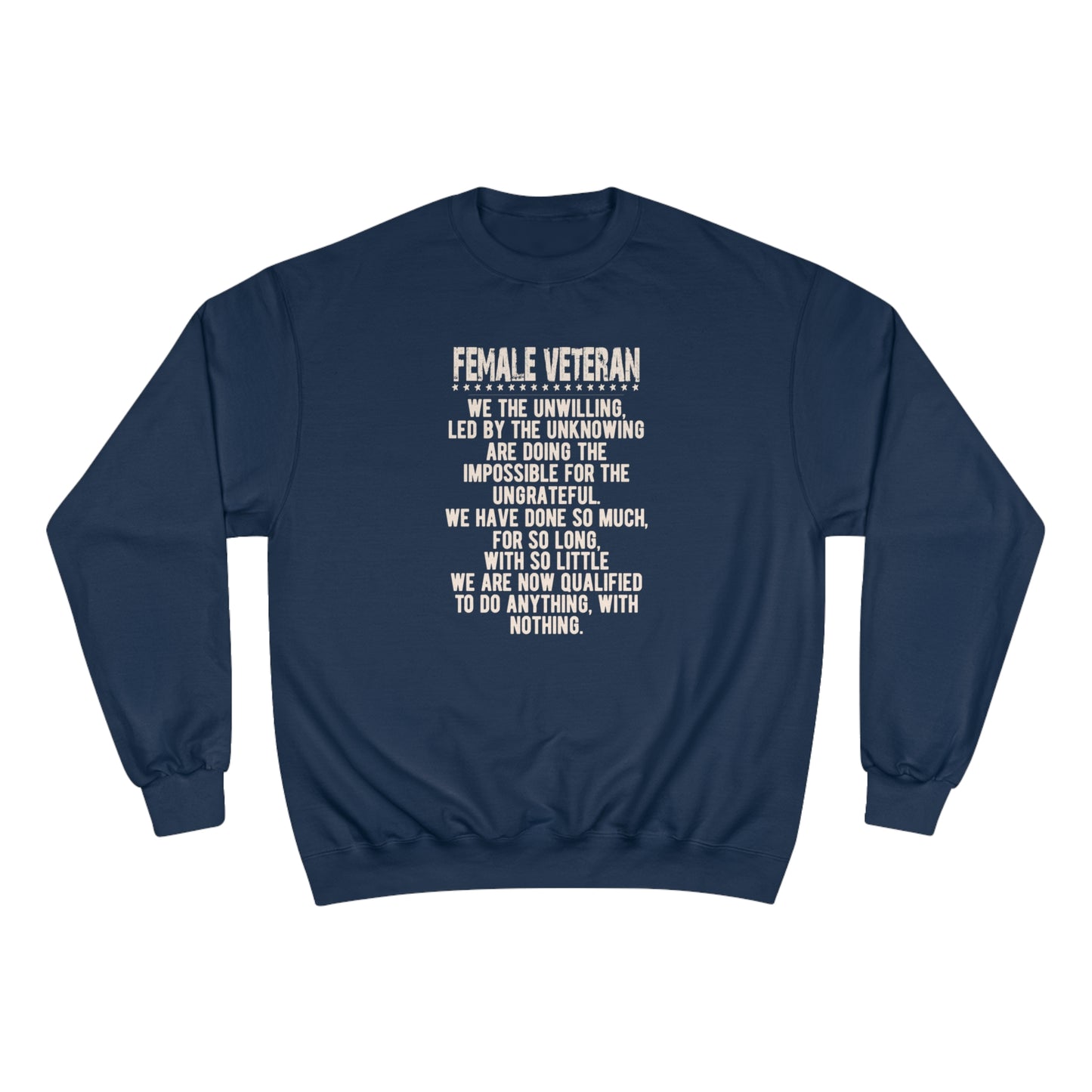 Female Veteran / Champion Sweatshirt