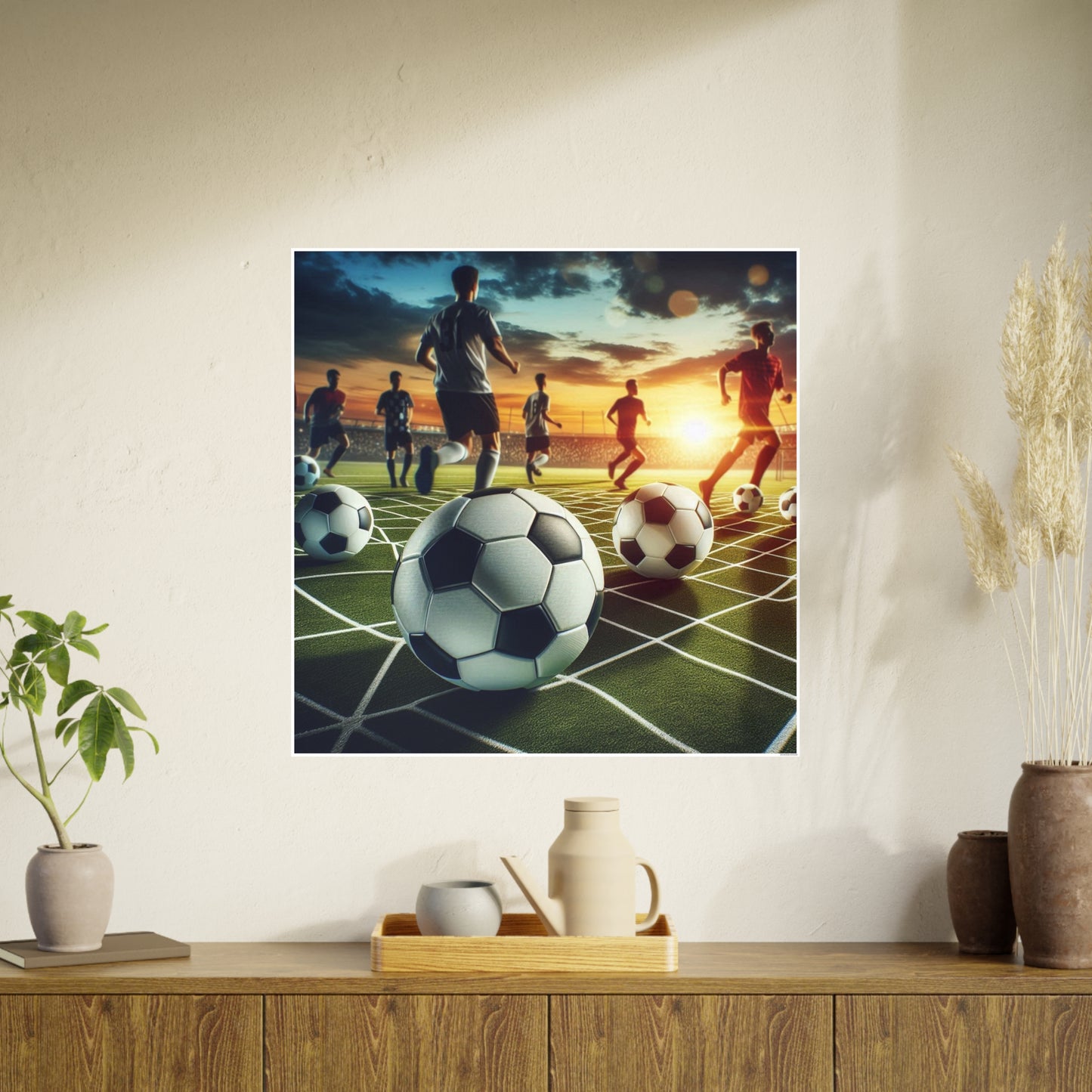 Soccer 3 (AI created) / Photo Art Paper Posters