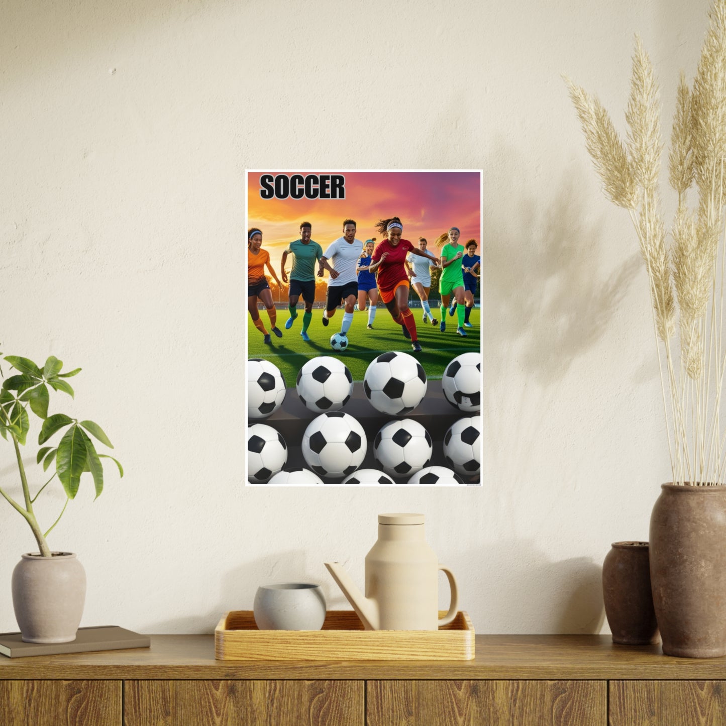 Soccer 2 (AI created) / Photo Art Paper Posters