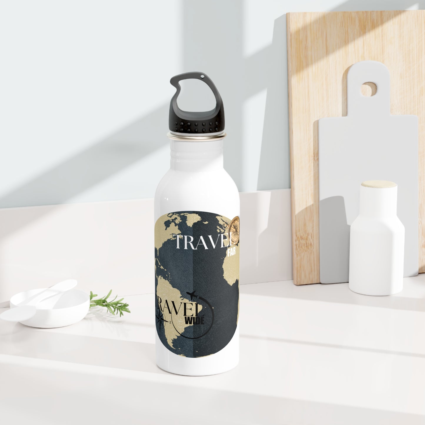 Travel the World / Stainless Steel Water Bottle
