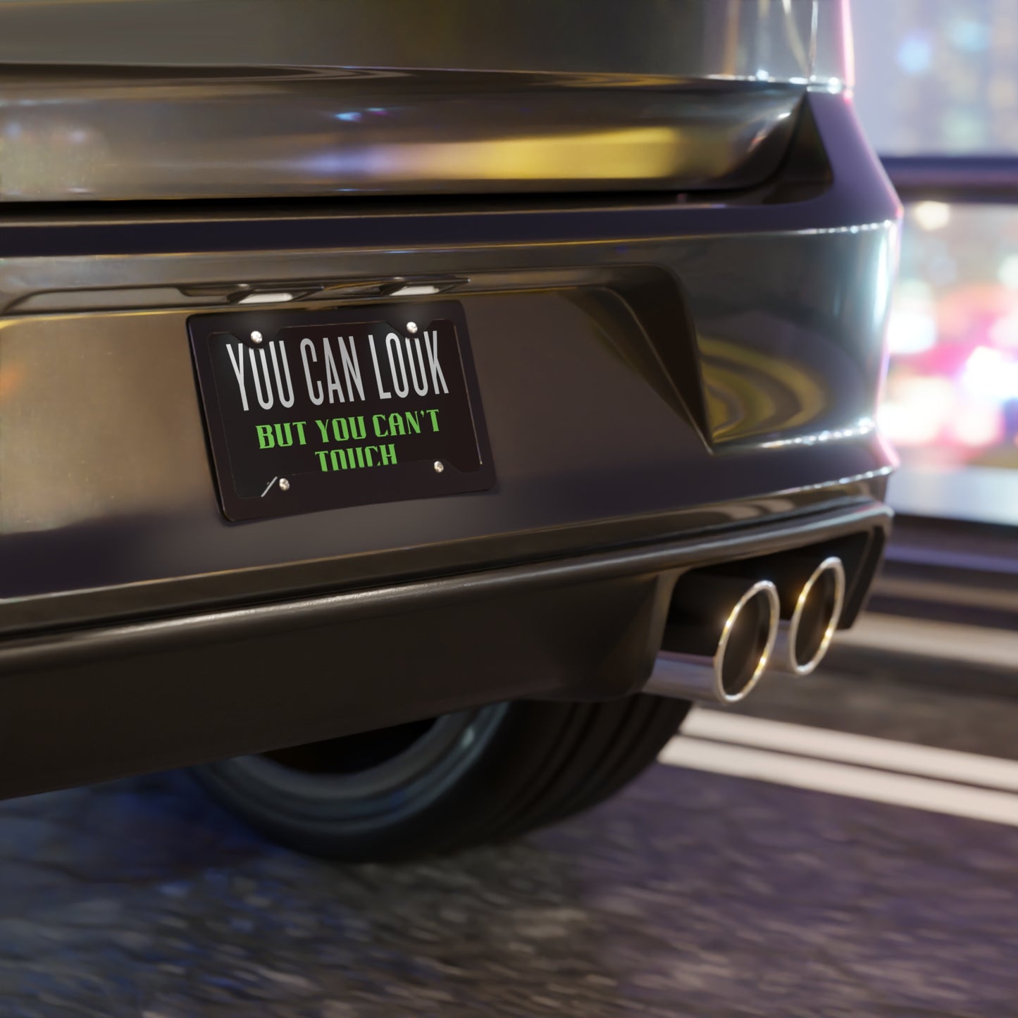 You can look but you can't Touch / Vanity Plate