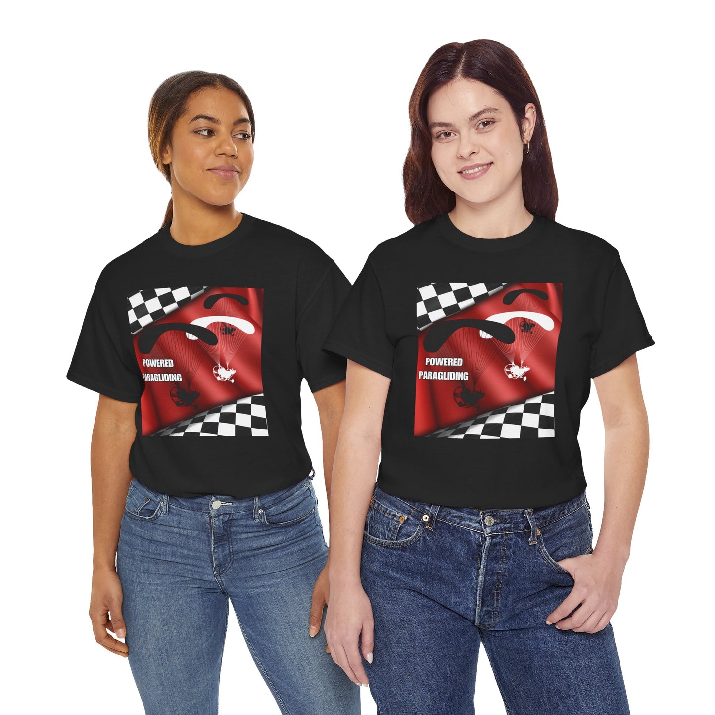 Powered Paragliding Unisex Heavy Cotton Tee