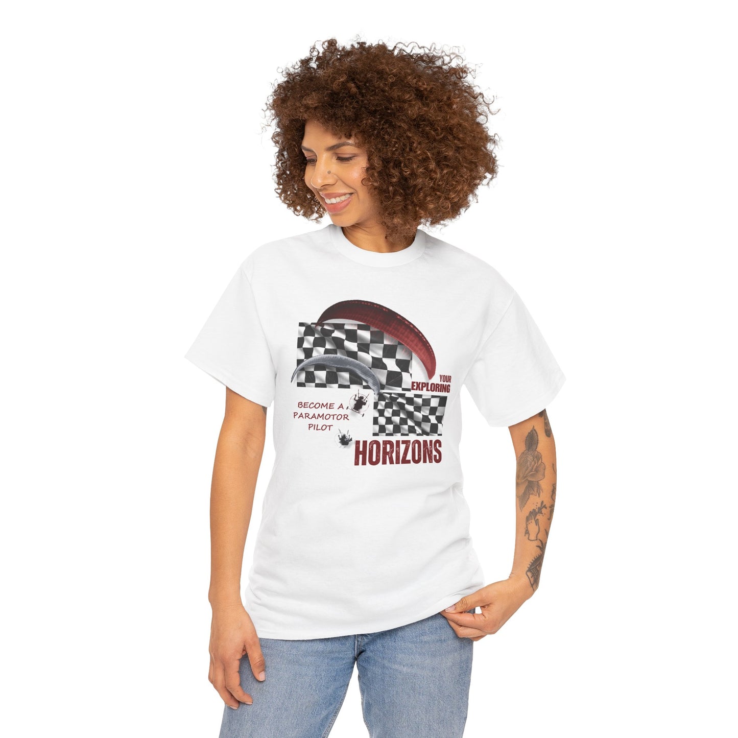 Exploring Your Horizons Unisex Heavy Cotton Tee