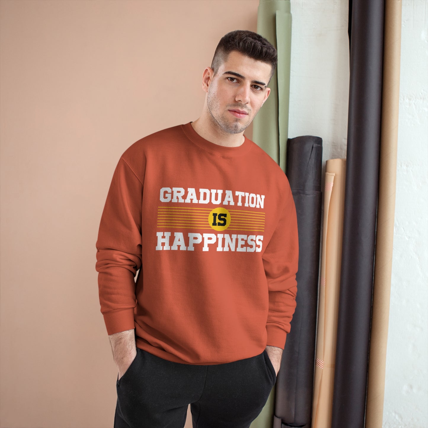 Graduation is Happiness / Champion Sweatshirt
