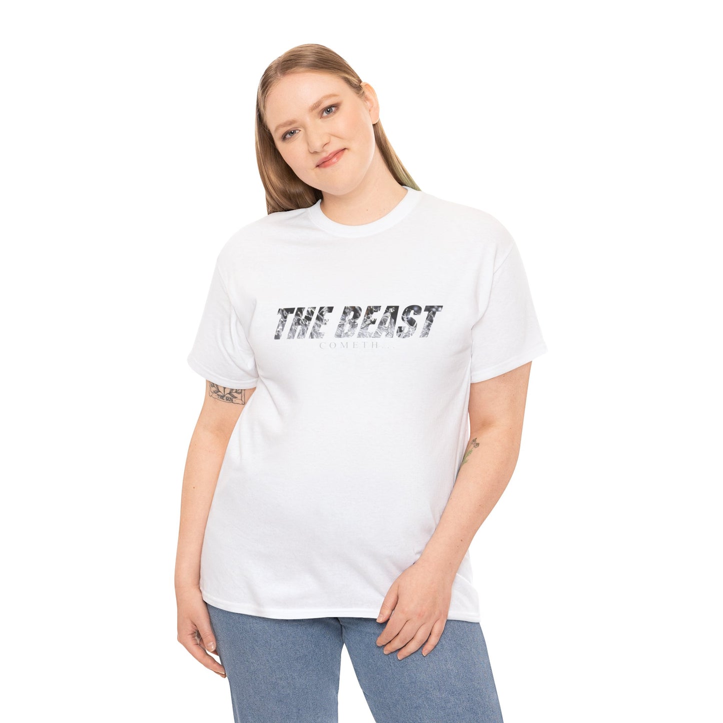 The beast cometh Unisex Heavy Cotton Tee