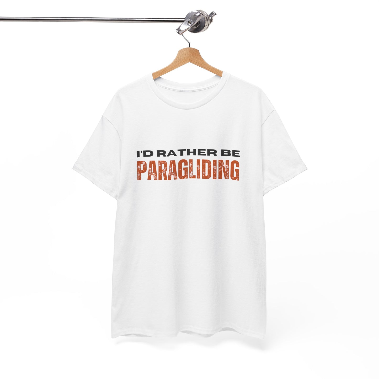 I'd Rather Be Paragliding Unisex Heavy Cotton Tee