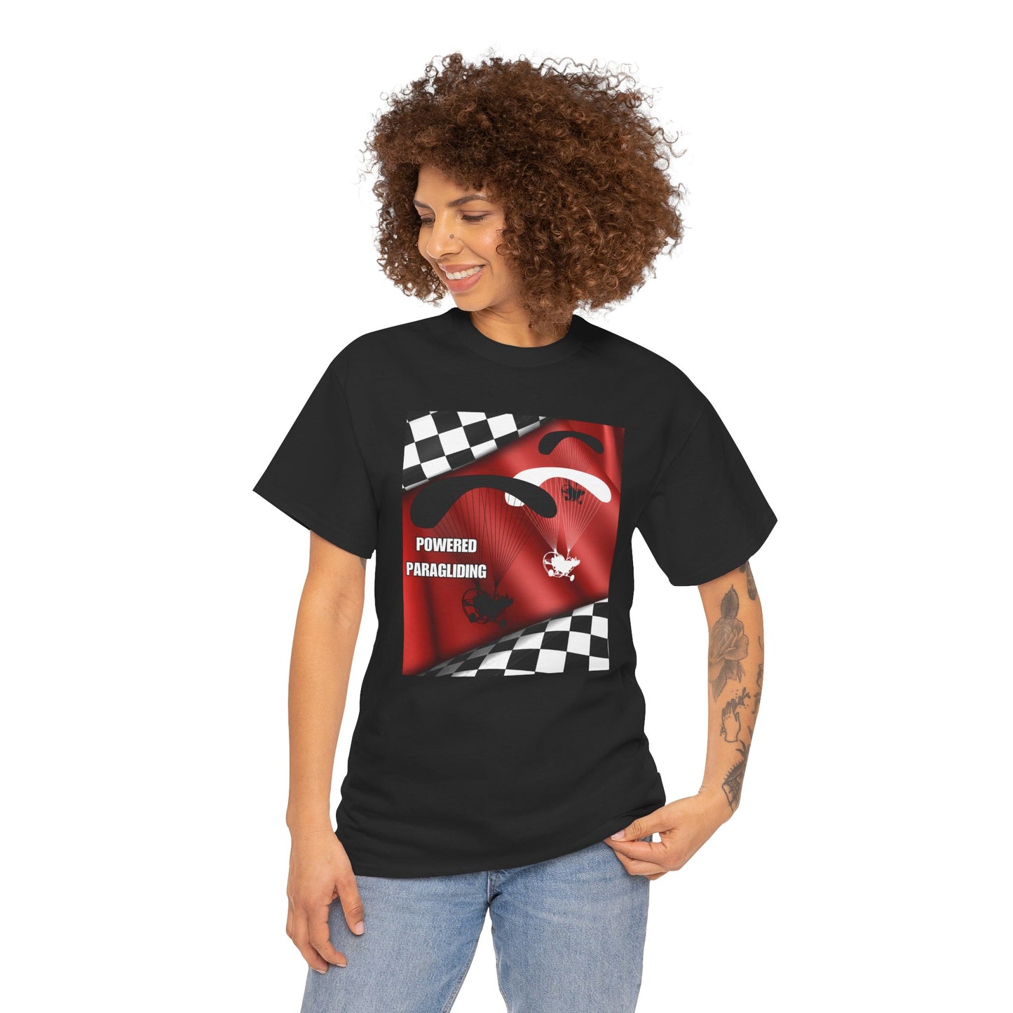 Powered Paragliding Unisex Heavy Cotton Tee
