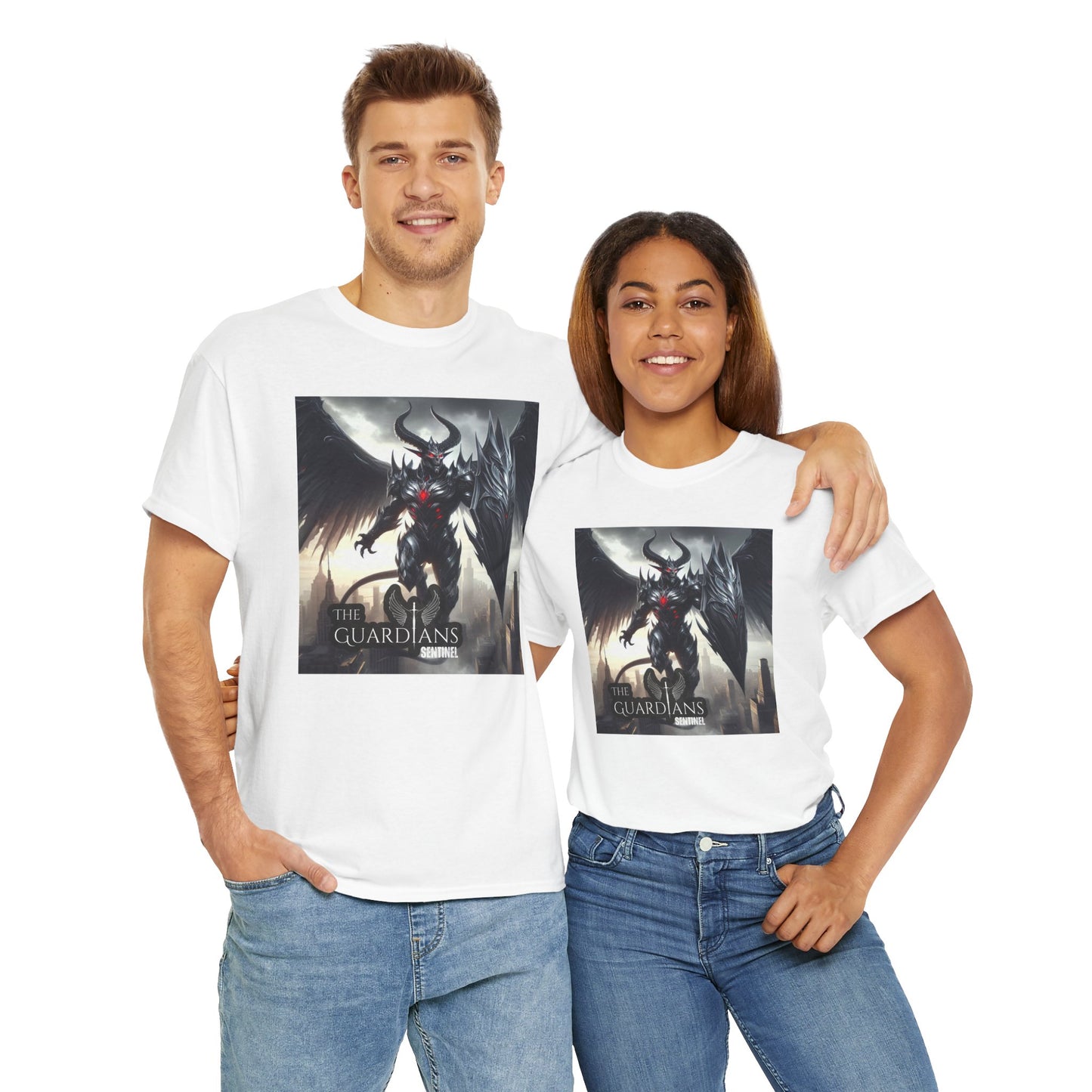 The Guardians Sentinel / Elite Unisex Heavy Cotton Tee (Made with AI)