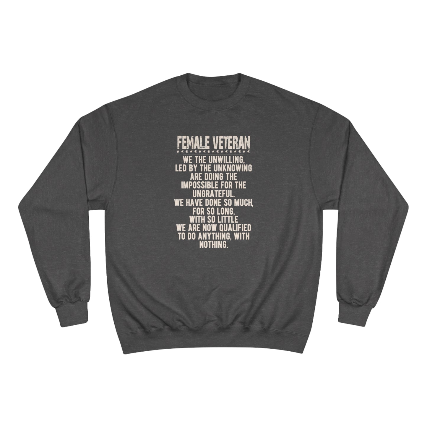 Female Veteran / Champion Sweatshirt