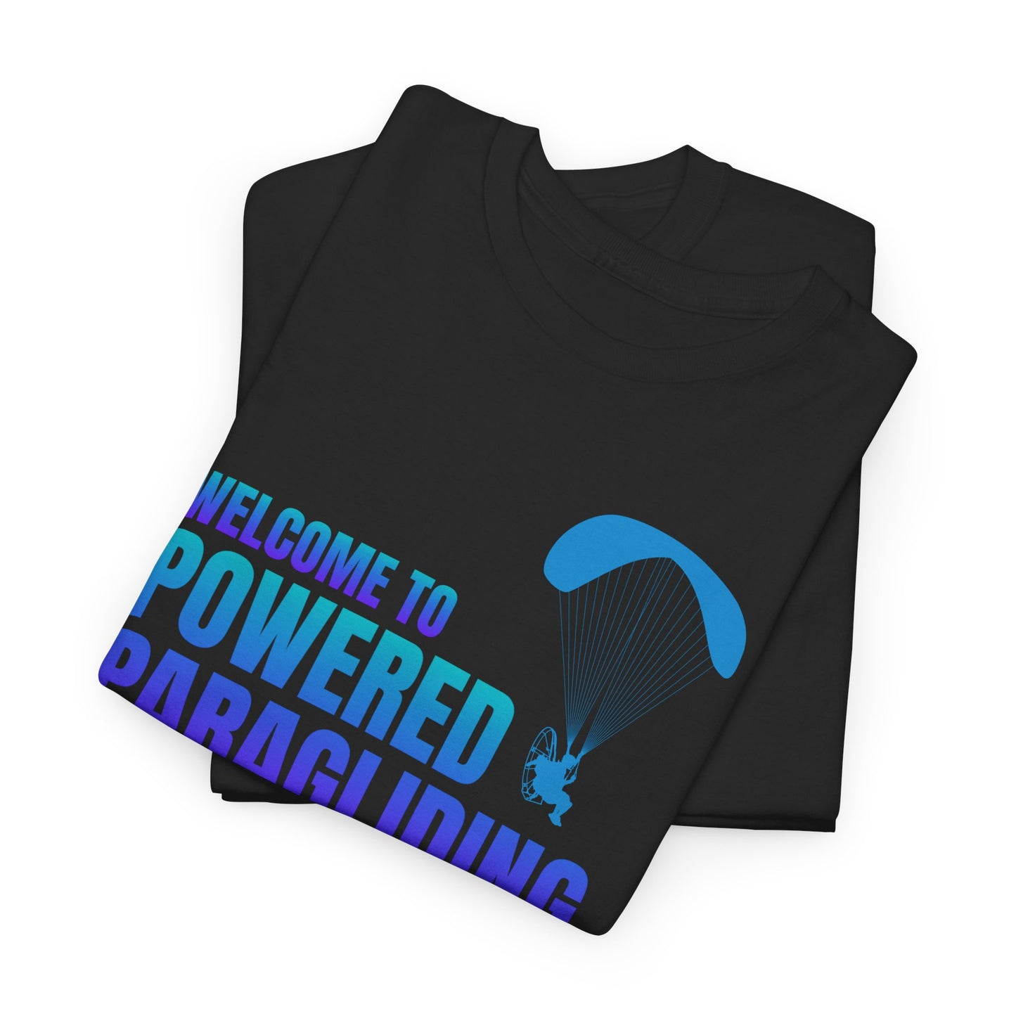 Welcome to Powered Paragliding Unisex Heavy Cotton Tee