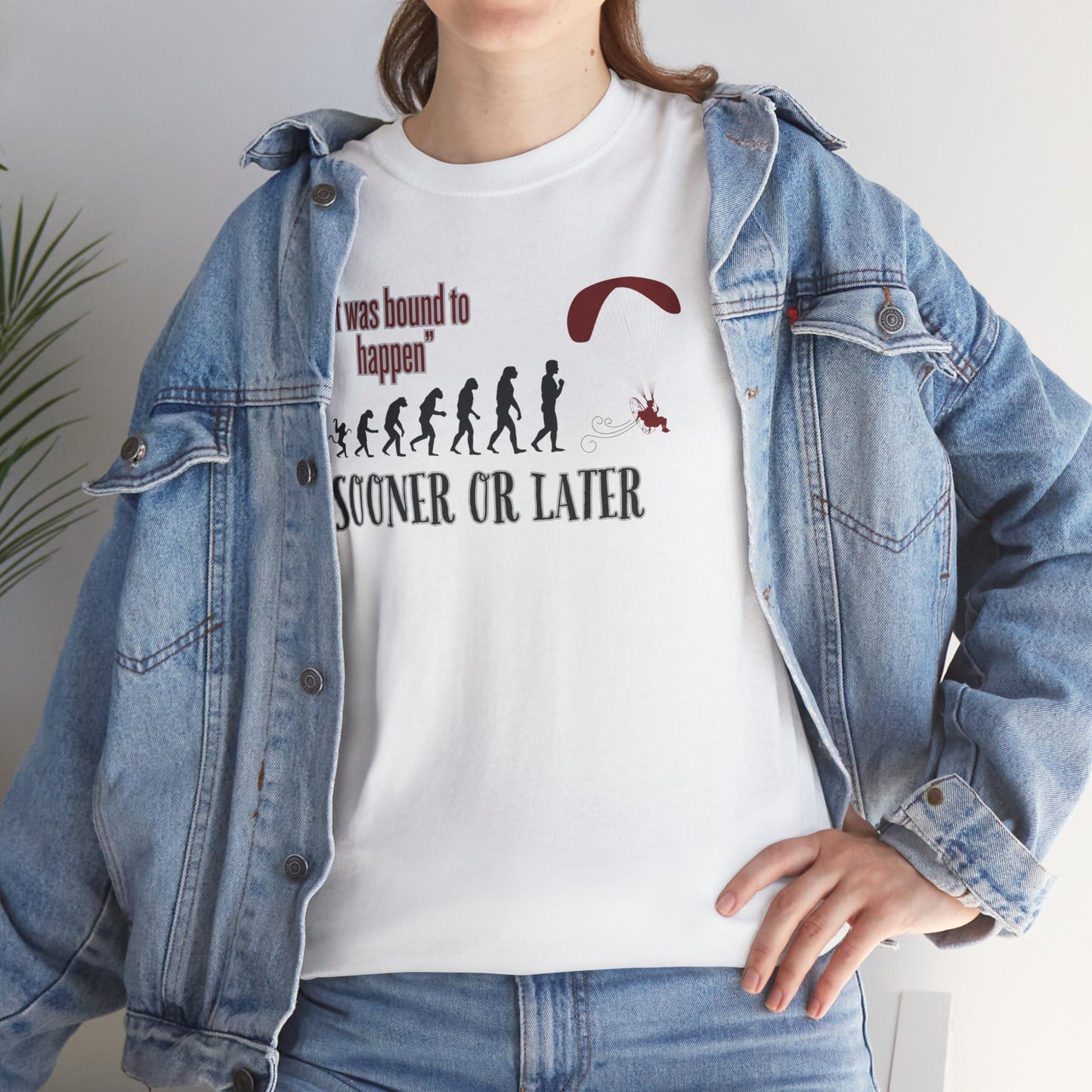 "It was bound to happen sooner or later" Unisex Heavy Cotton Tee