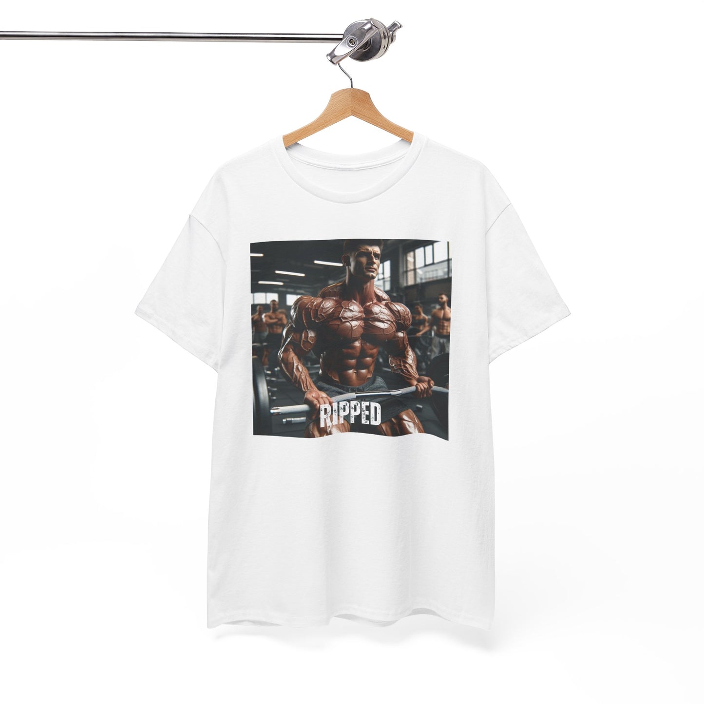 "Ripped" bodybuilding design Unisex Heavy Cotton Tee