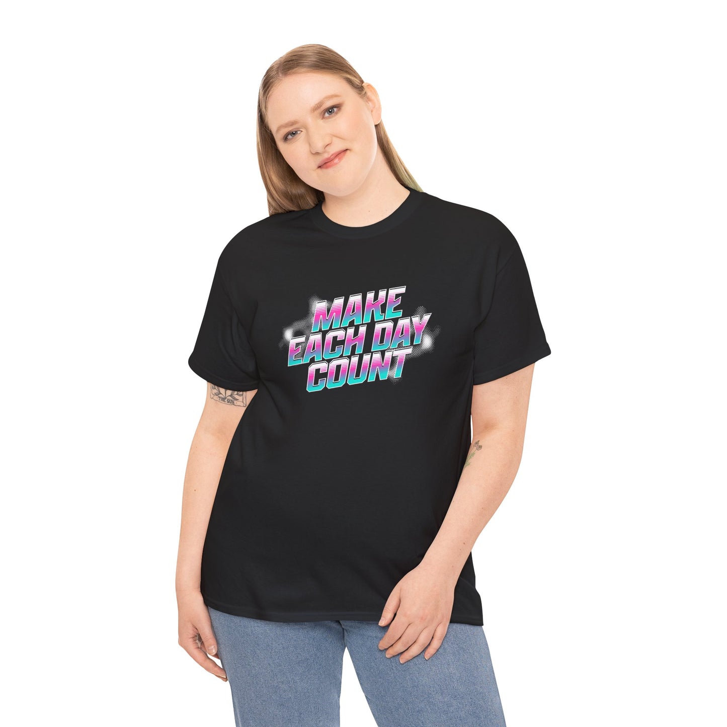 Make Each Day Count / Unisex Heavy Cotton Tee