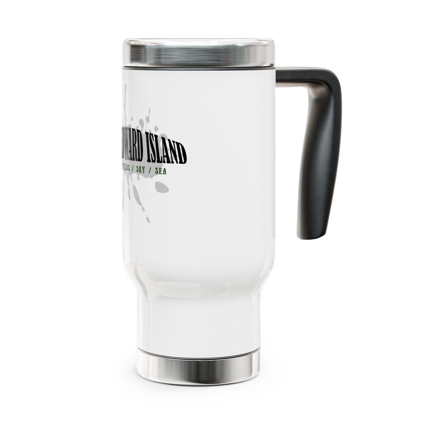Prince Edward Island / Stainless Steel Travel Mug with Handle, 14oz
