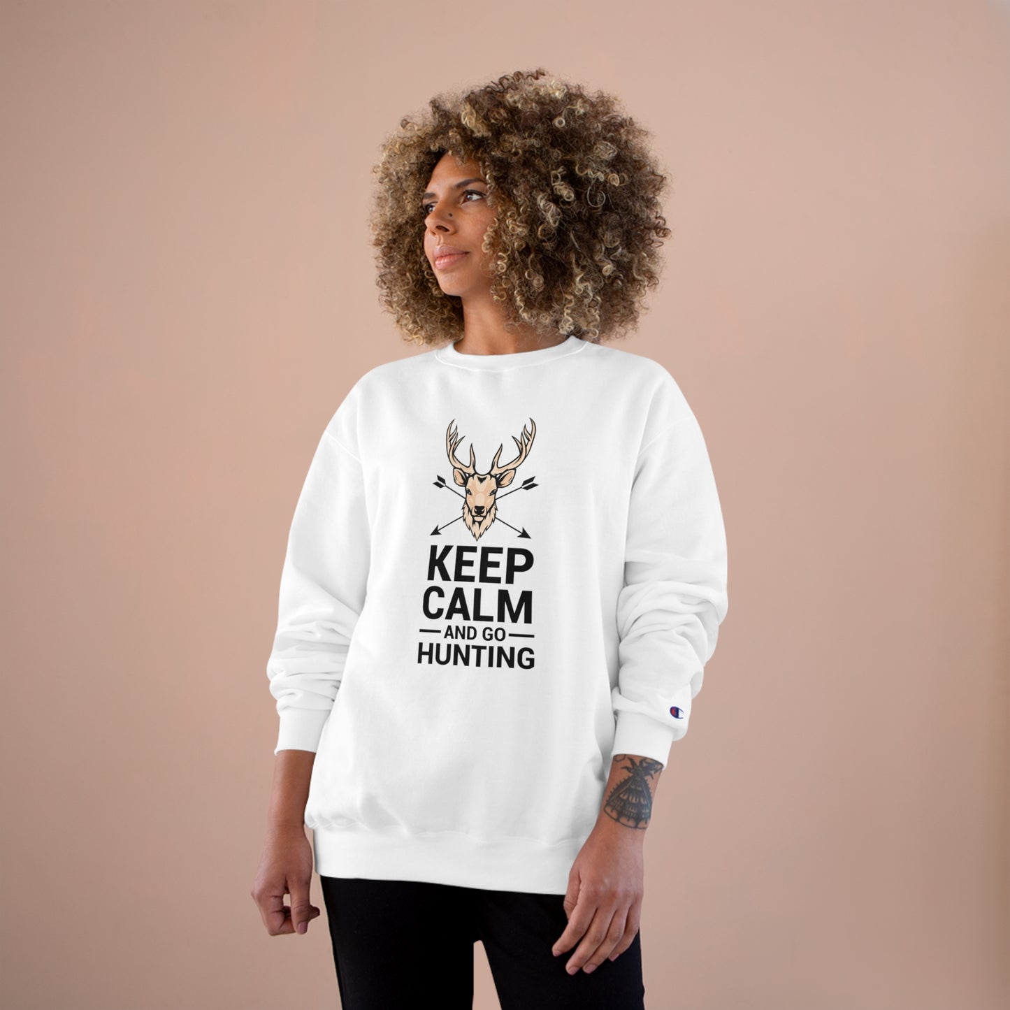 Keep calm and go hunting / Champion Sweatshirt