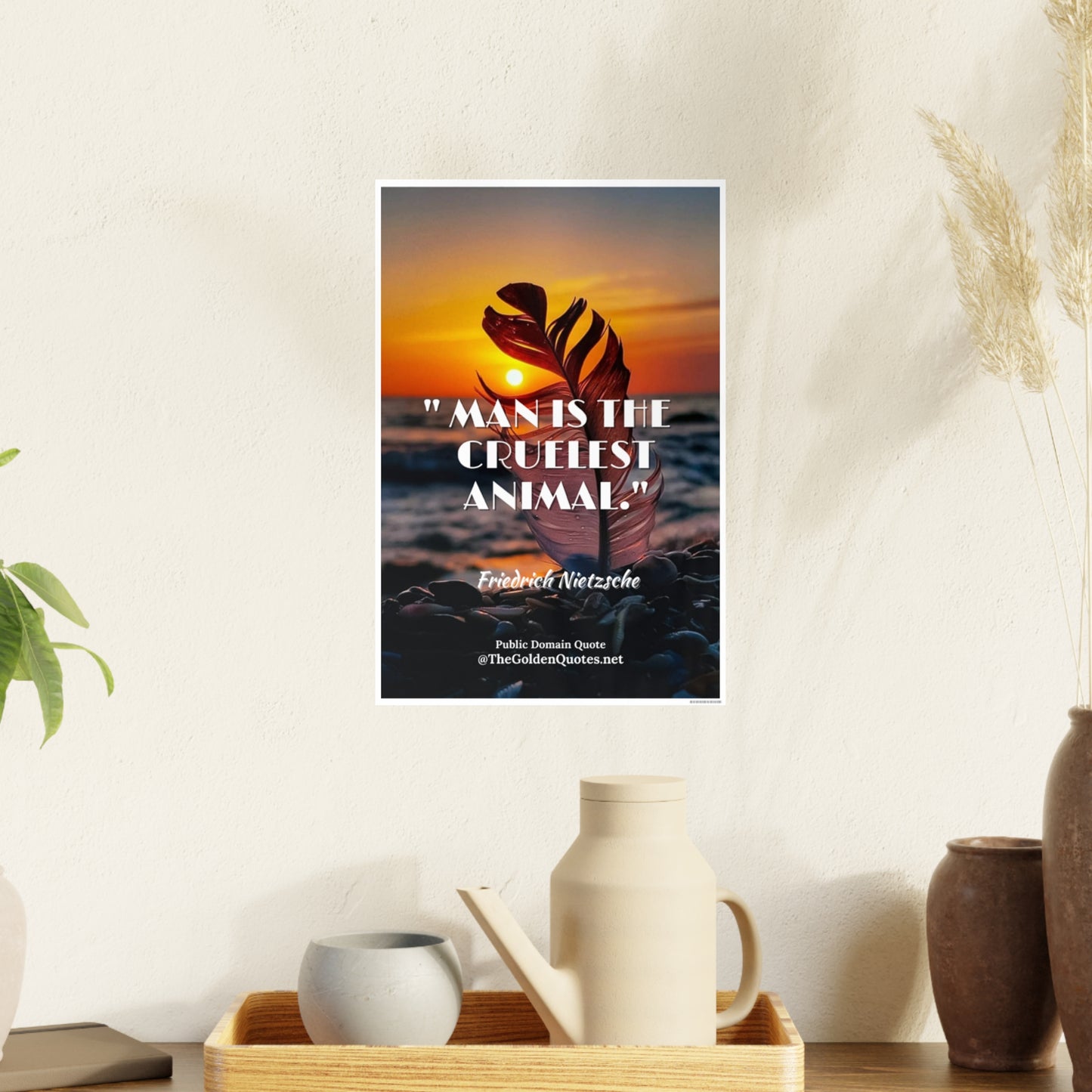 Man is the cruelest animal / Photo Art Paper Posters