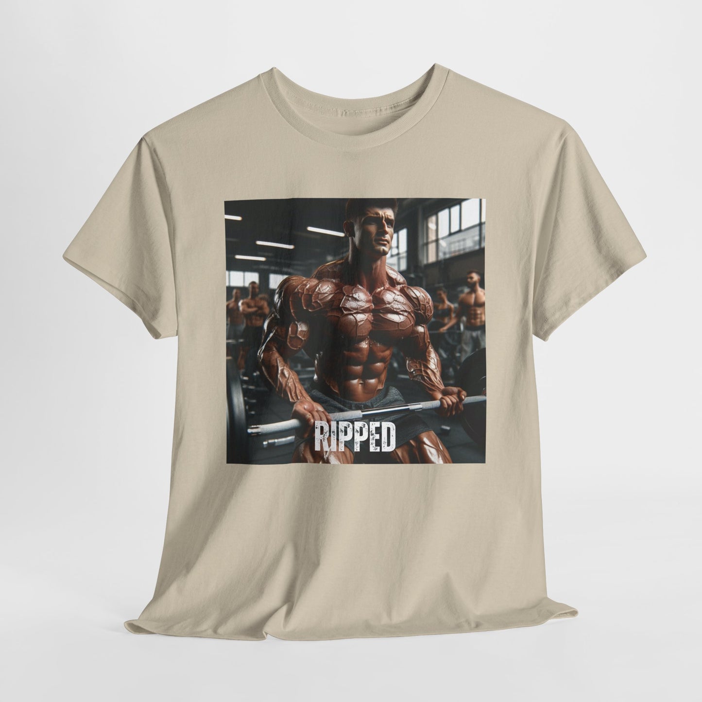 "Ripped" bodybuilding design Unisex Heavy Cotton Tee